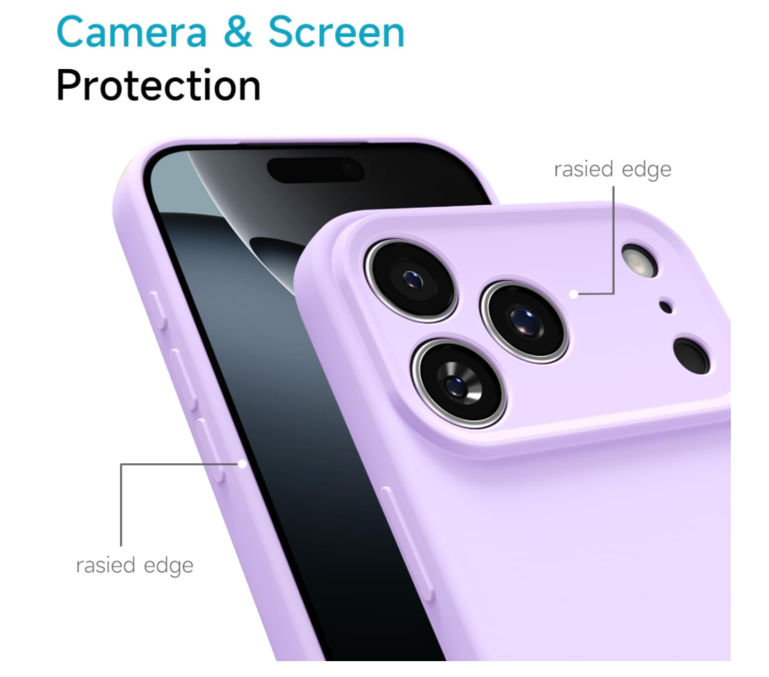 Carcasa Funda Para iPhone 17 Pro Max Silicona Violeta + Mica-5