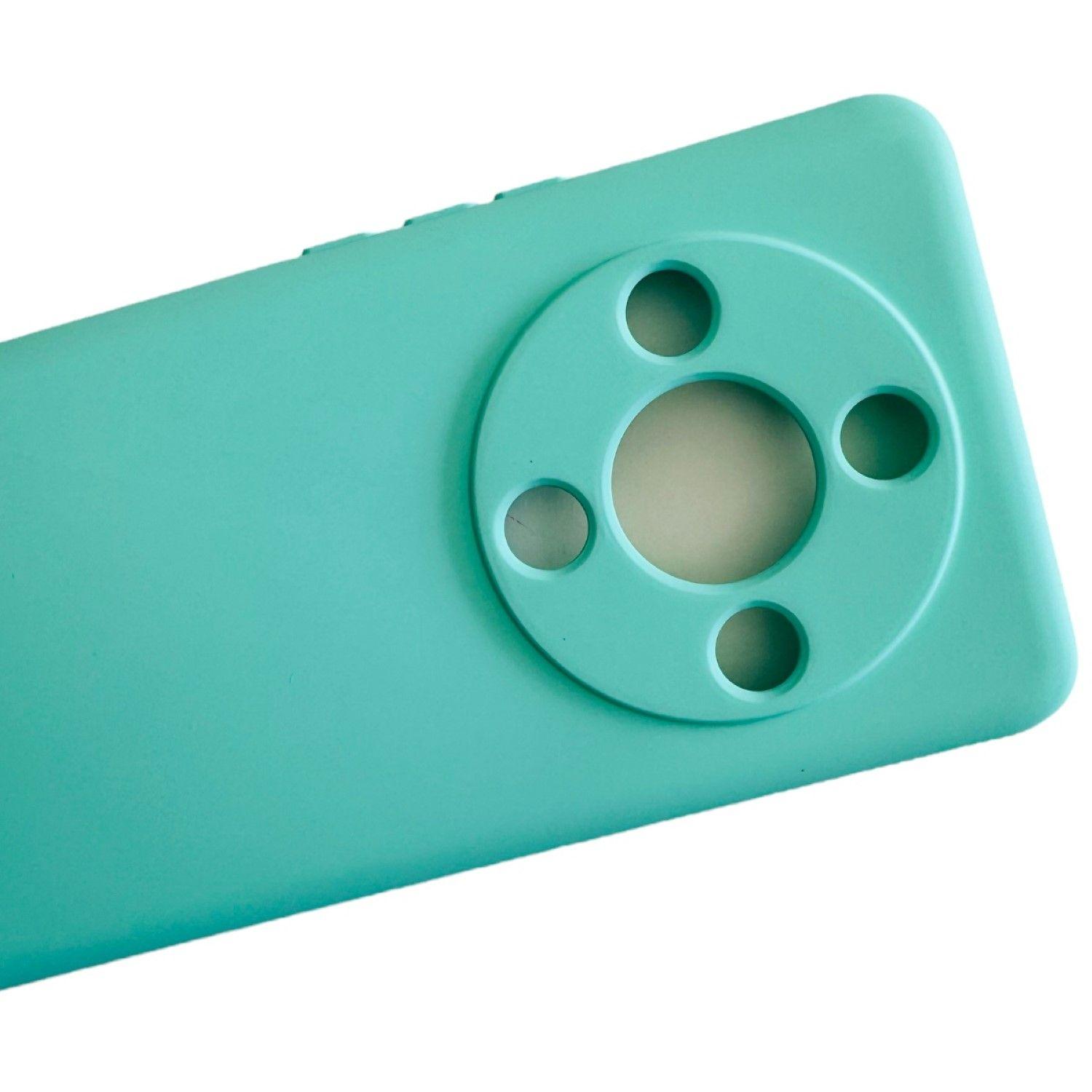 Carcasa Funda Para Honor Magic6 Lite Silicona Turquesa-2