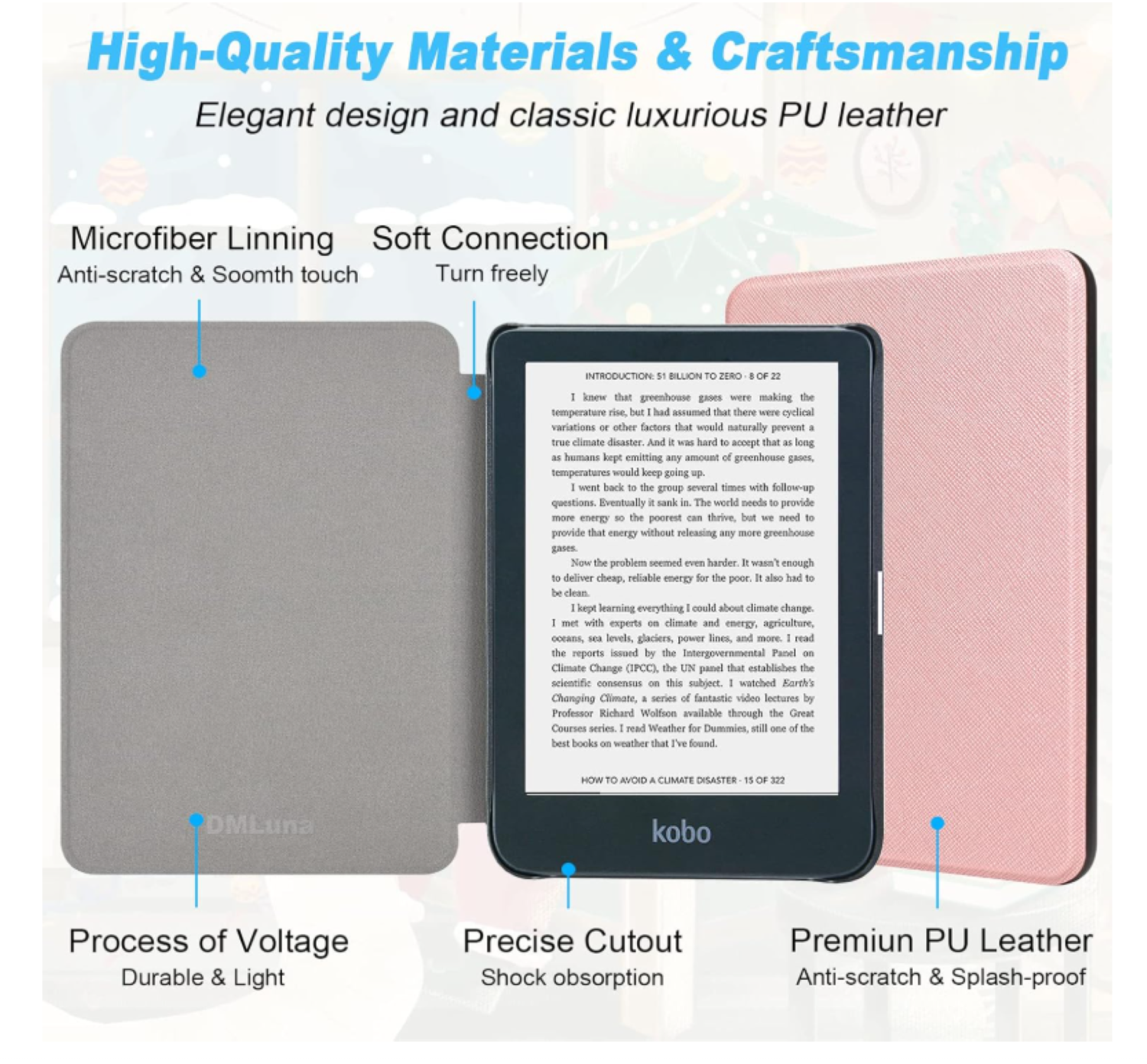 Funda Carcasa Para Kobo Libra Colour 2024 7 Premium Rosado-5
