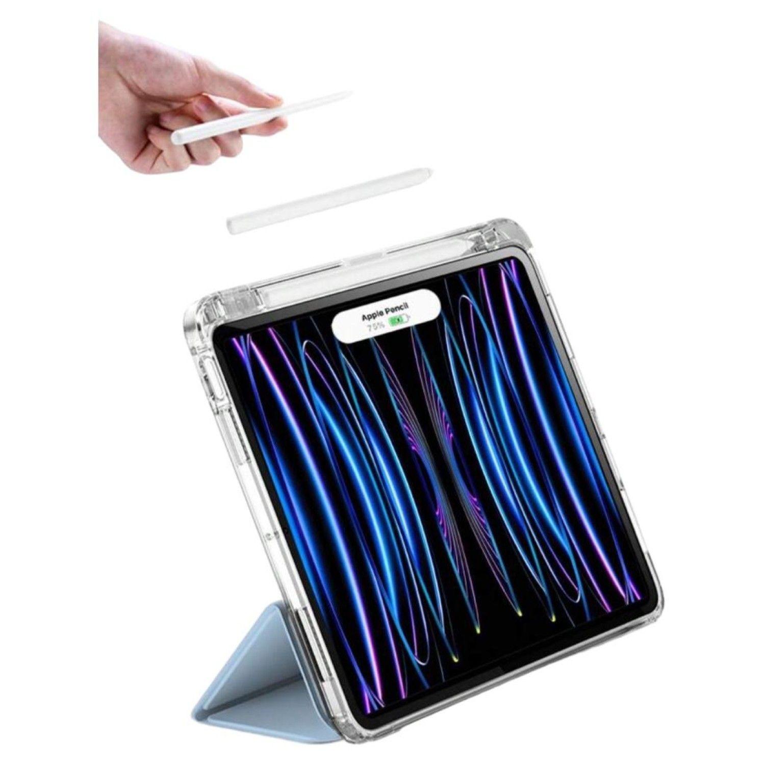 Carcasa Smartcover Clear Para iPad Air 11 M4 2026 Azul Claro-2