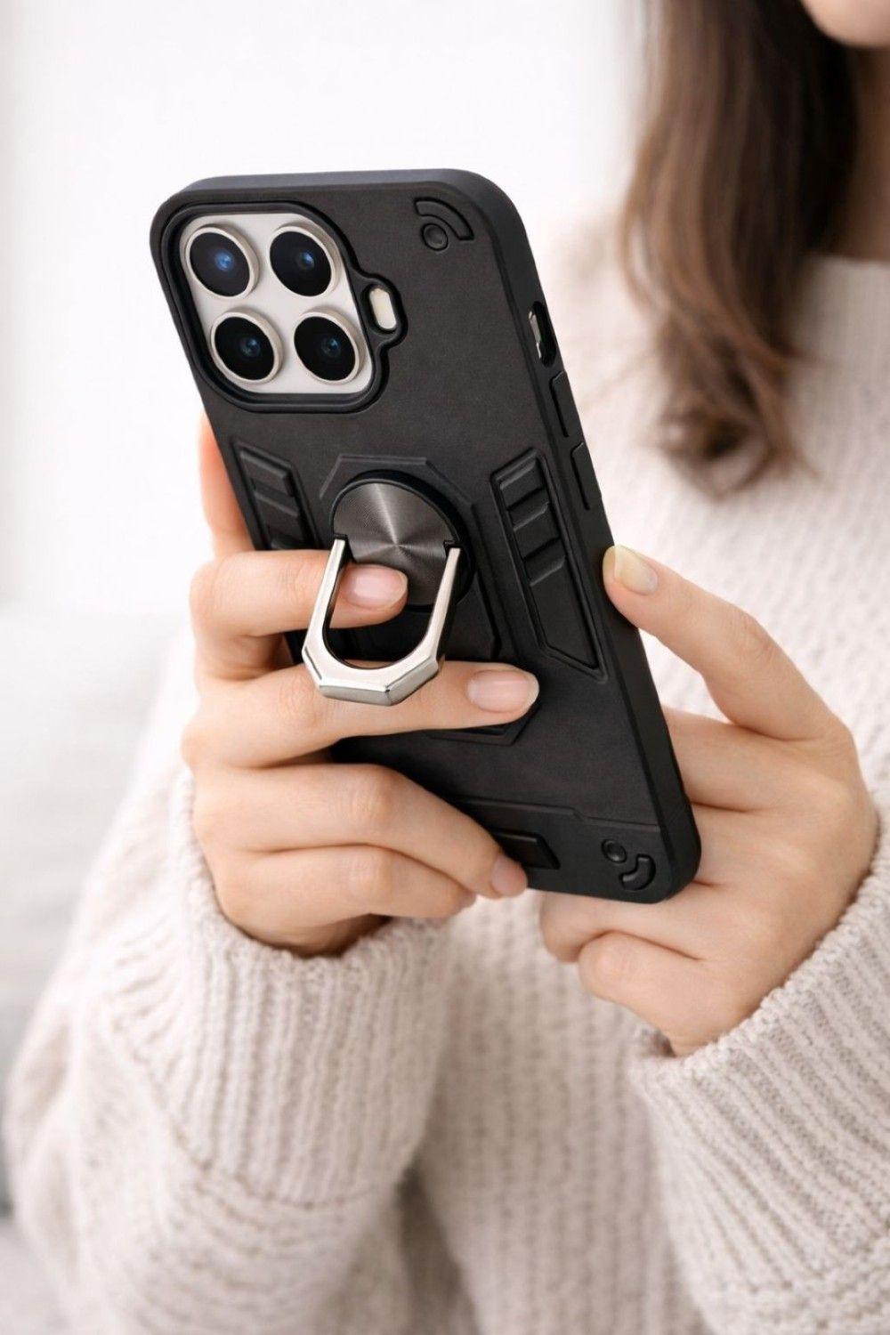 Carcasa Para Xiaomi 15T Pro 5g Anti Golpes Anillo Negro-2