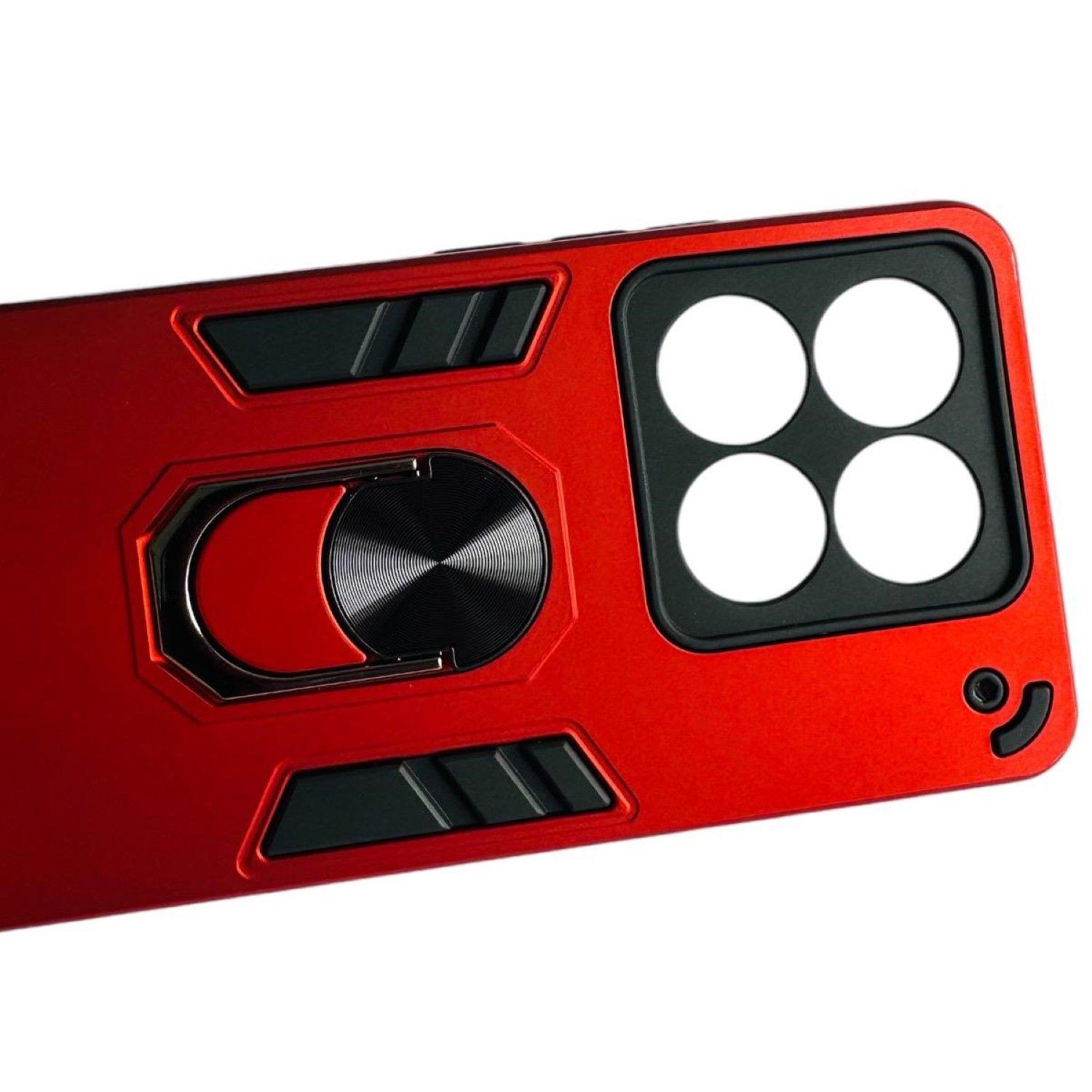 Carcasa Para Xiaomi 14t Pro 5g Anti Golpes Anillo Rojo-2