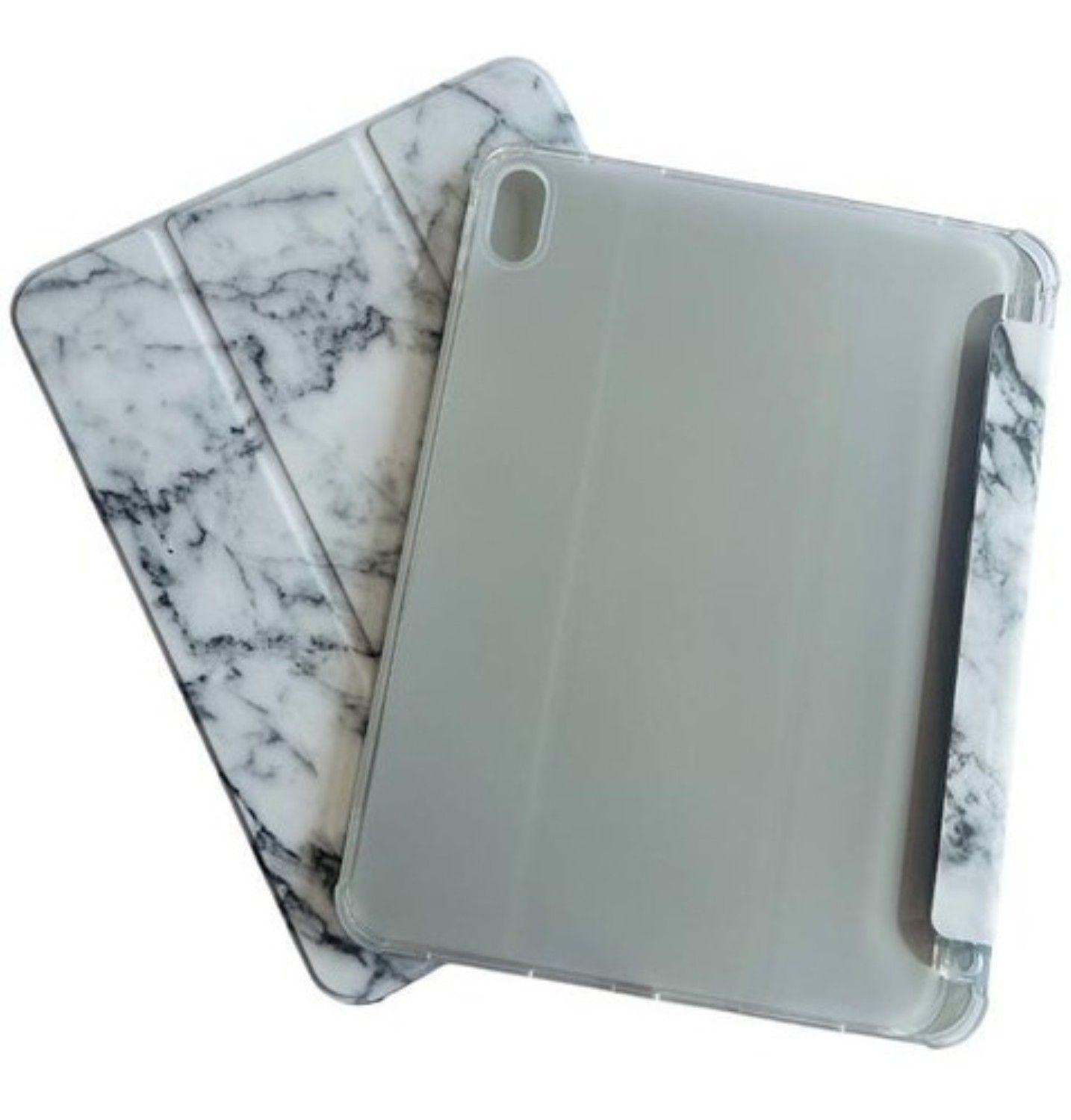 Funda Smart Cover Para iPad A16 11th Gene 11 Mármol Blanco-1