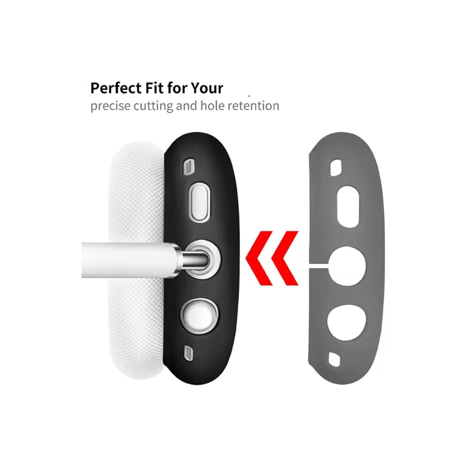 Funda Carcasa De Silicona Para AirPods Max Antigolpes Negro-2