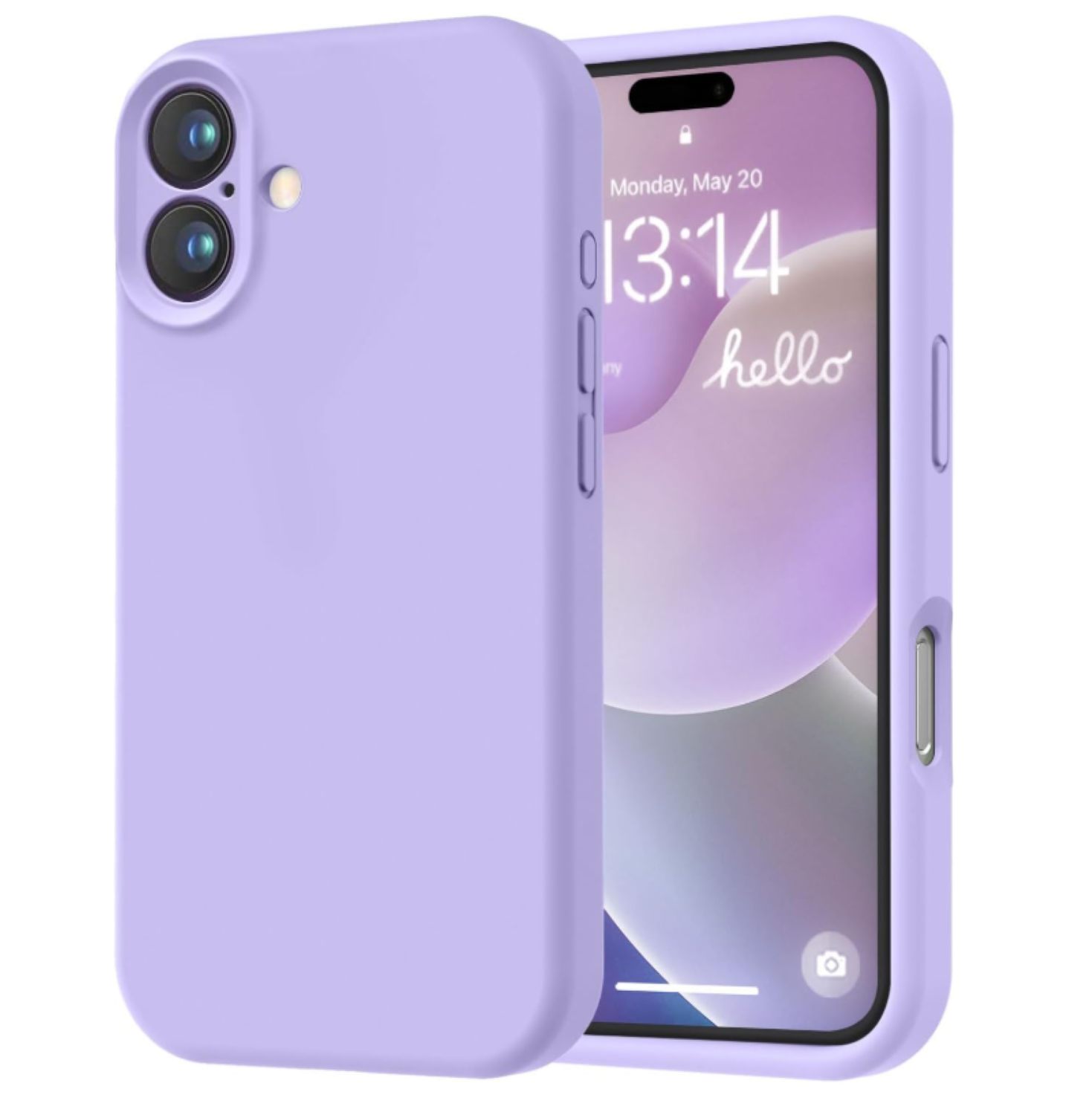 Carcasa Funda Para iPhone 17 Silicona Violeta + Mica-2