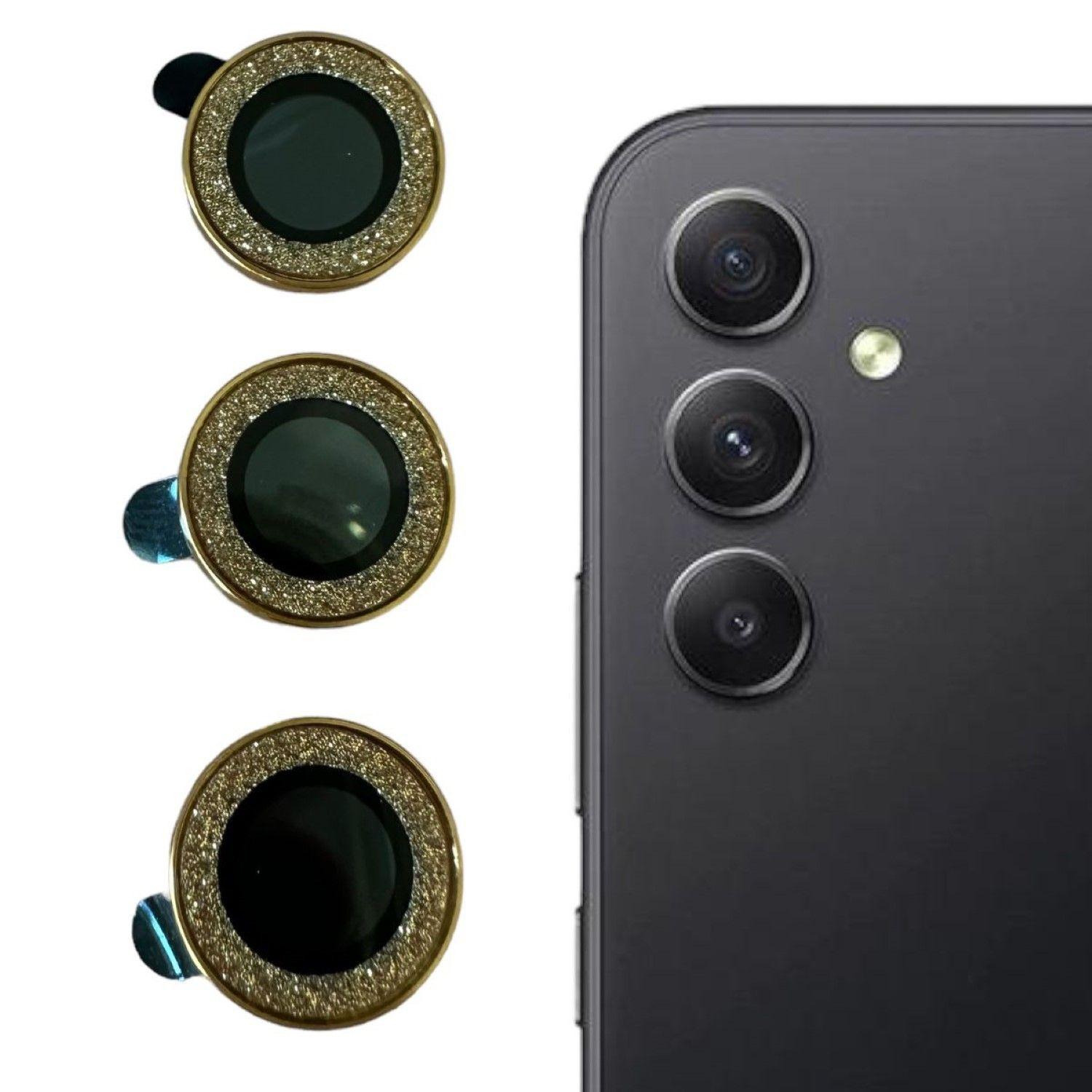 Protector De Lentes Para Cámara Samsung A54 5g Dorado Brillante-0