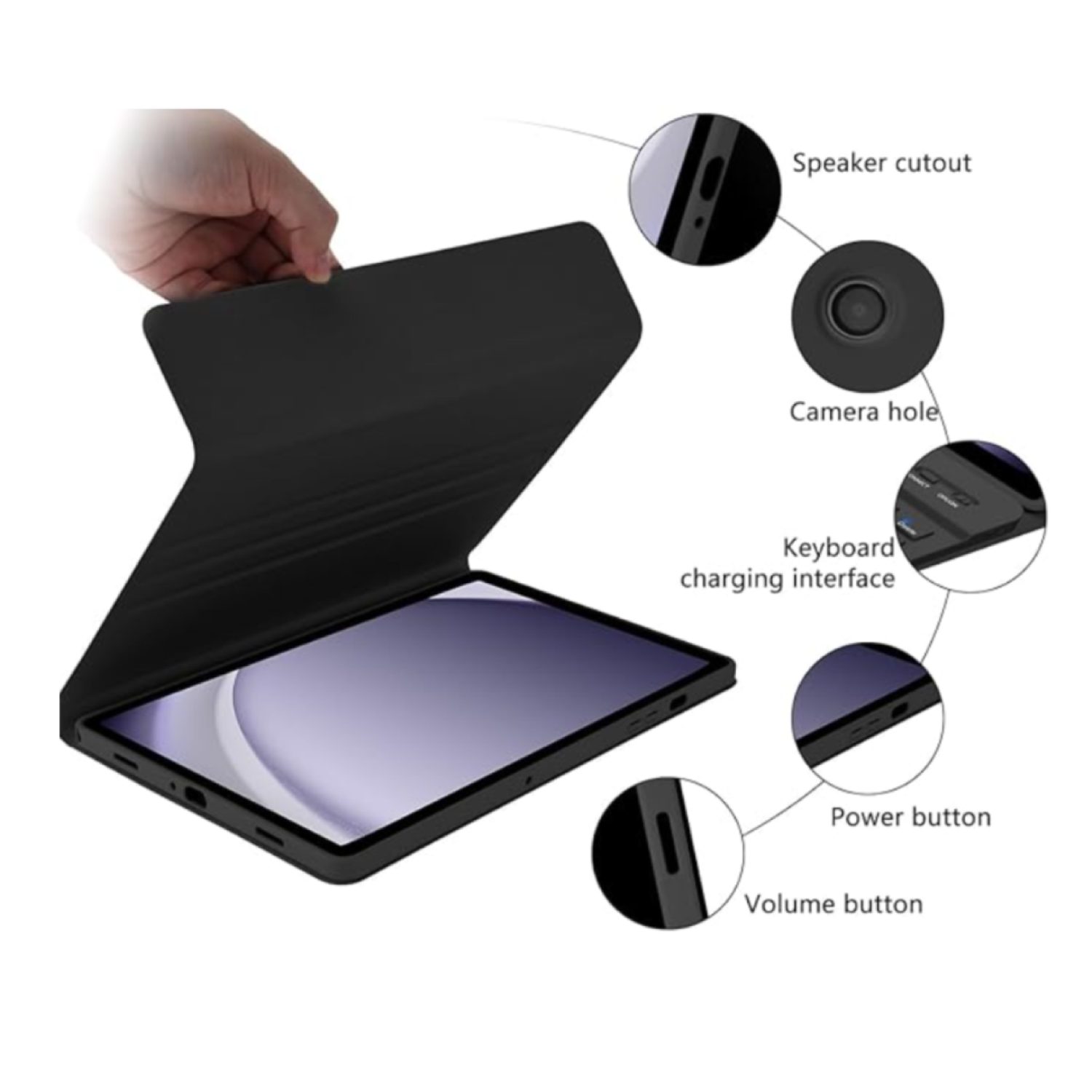 Funda Con Teclado Negro Compatible Con Tablet Lenovo Idea Tab 11 336FU-4