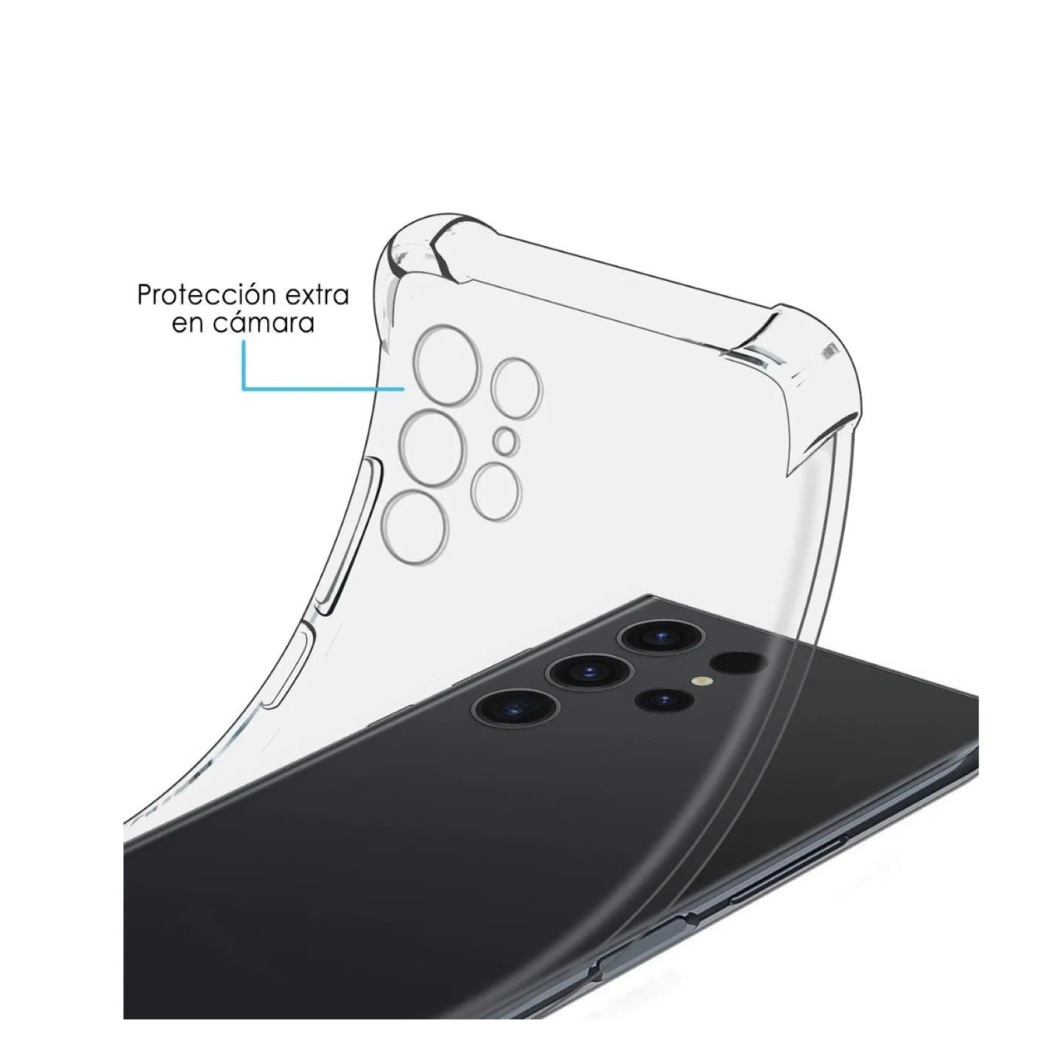 Carcasa Para Samsung S24 Ultra Transparente Reforzada-2