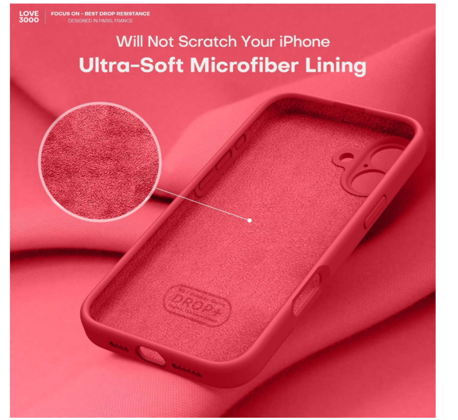 Carcasa Funda Para iPhone 17 Silicona Rojo-2