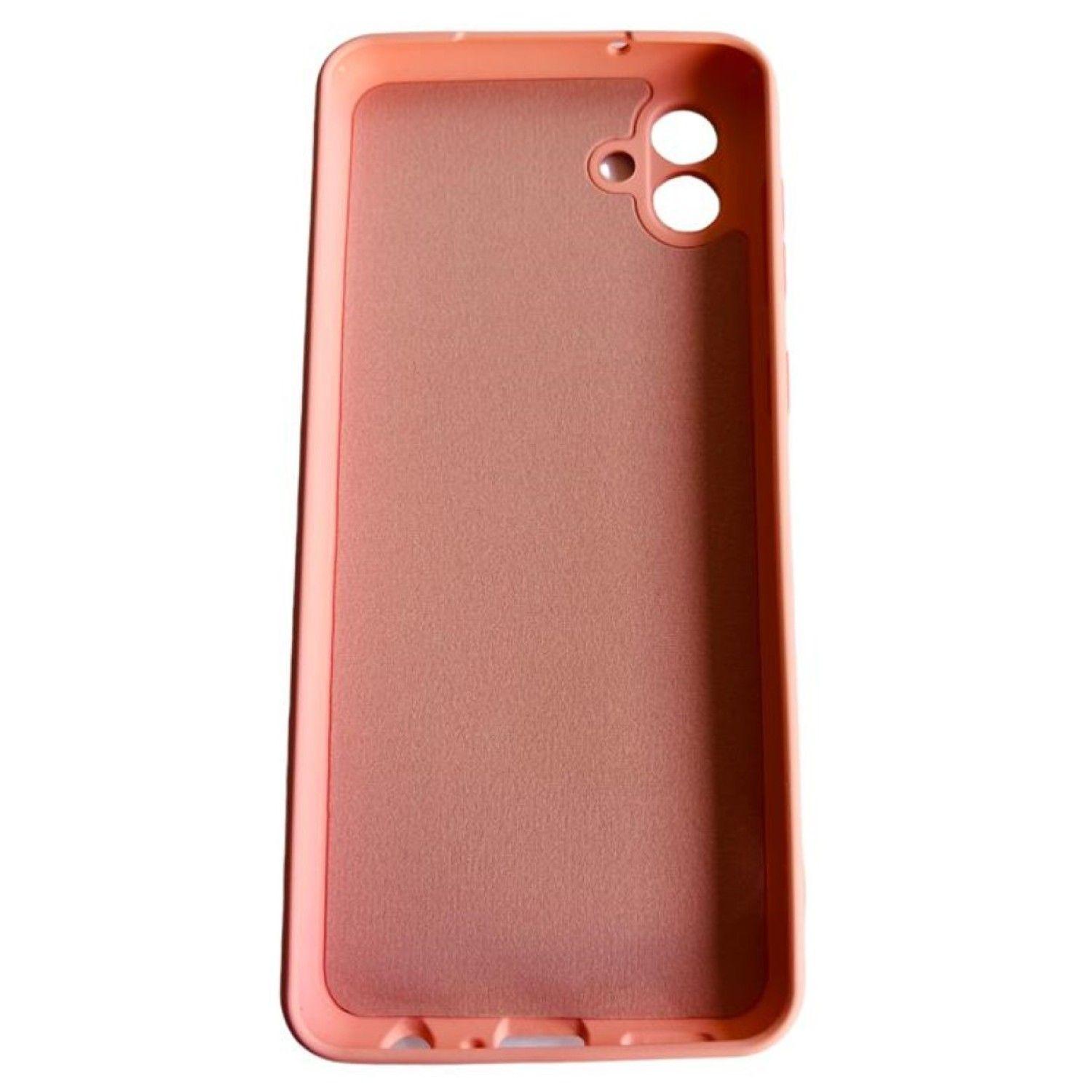Carcasa Para Samsung A04 Normal Silicona Palo Rosa-3