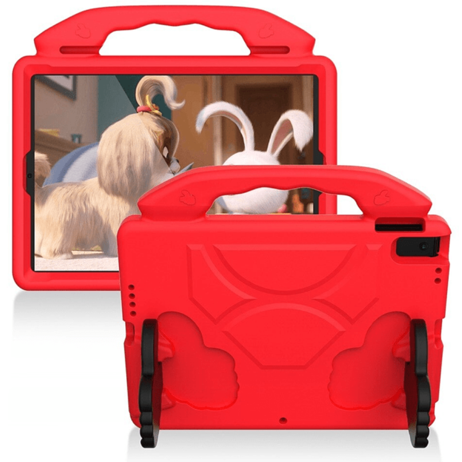 Carcasa Niños Anti-golpes Para iPad 7ma 8va 9na Gene 10.2 Rojo-2