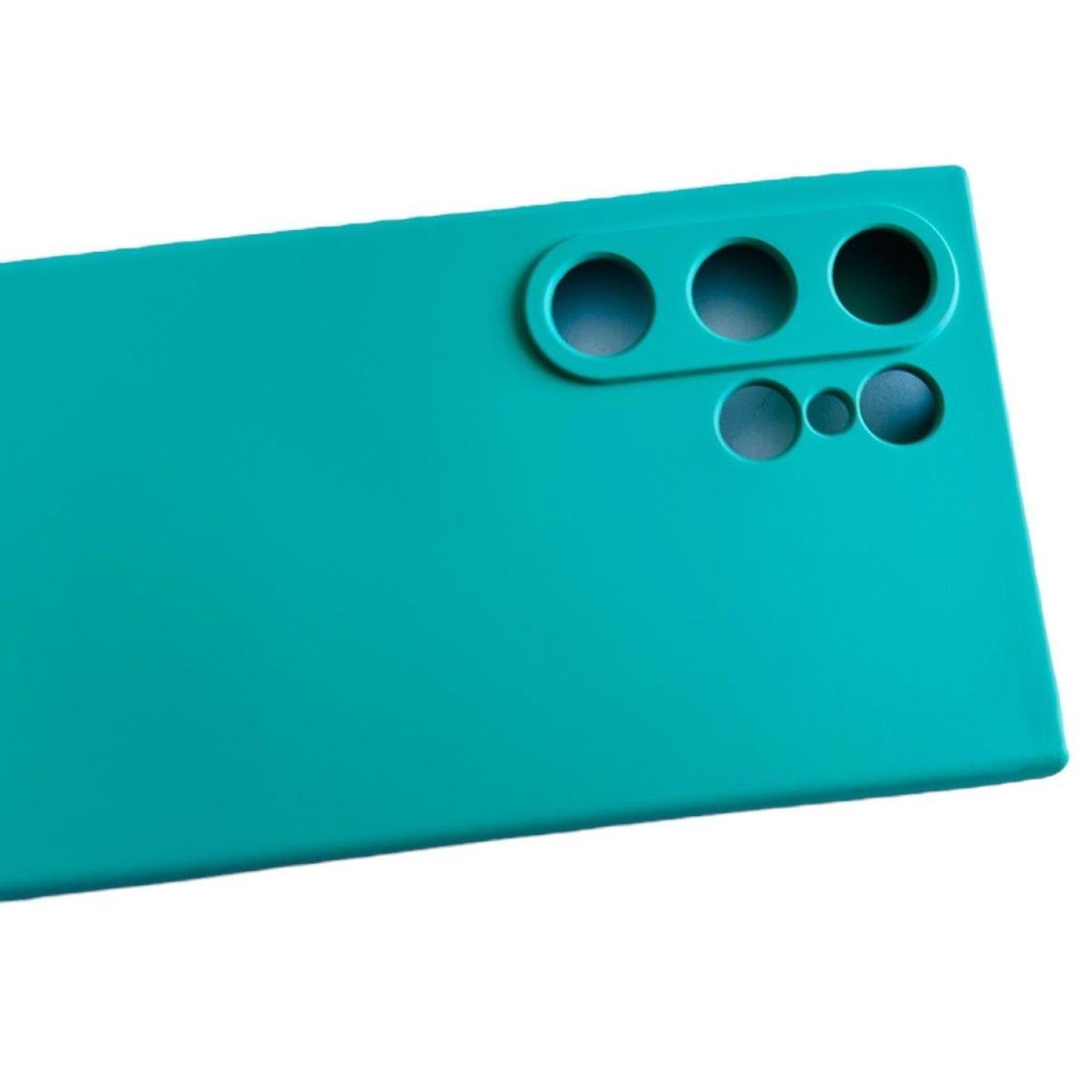 Carcasa Funda Para Samsung S24 Ultra Silicona Turquesa-4