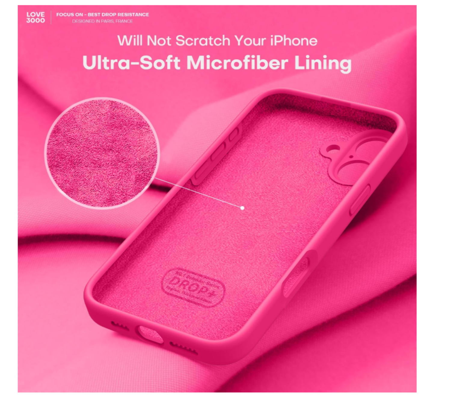 Carcasa Funda Para iPhone 17 Silicona Fucsia-1