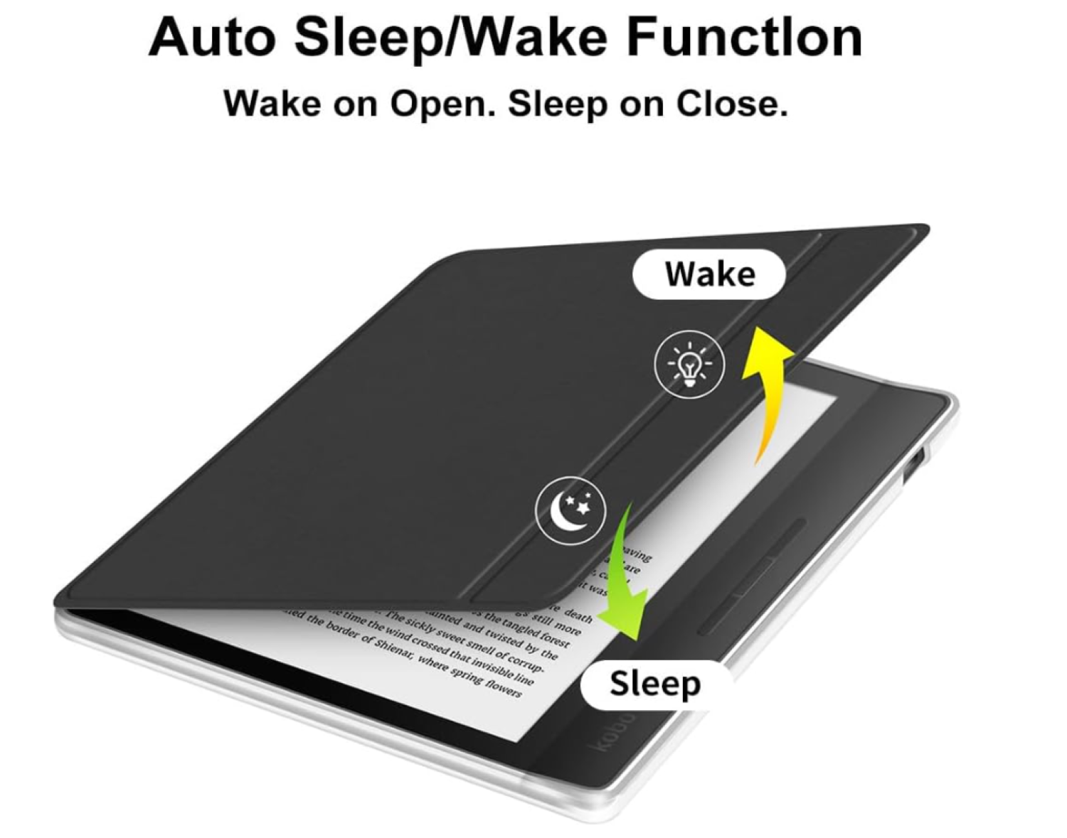 Funda Carcasa Para Kobo Libra Colour 2024 7 Pulgadas Negro-2