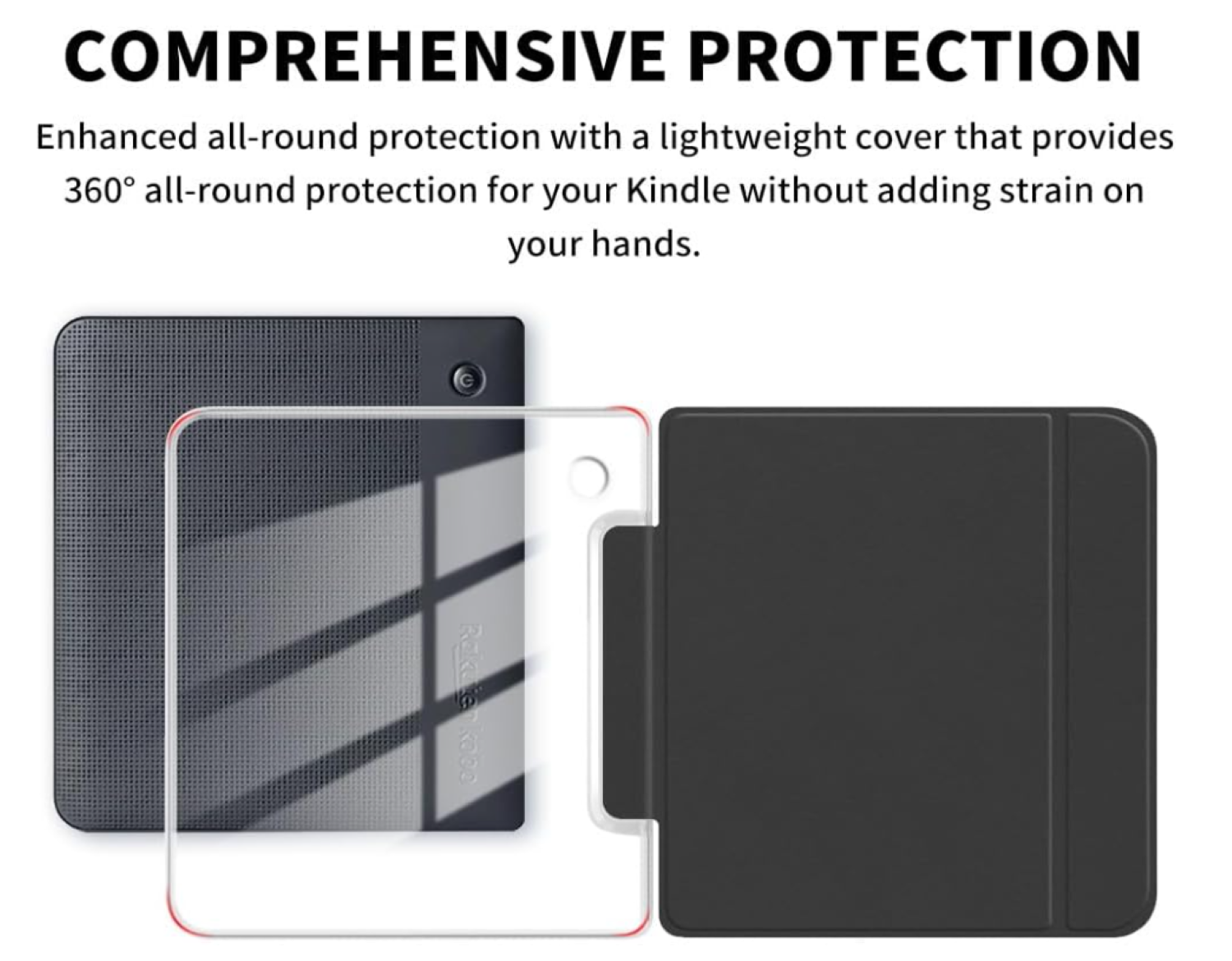 Funda Carcasa Para Kobo Libra Colour 2024 7 Pulgadas Negro-3