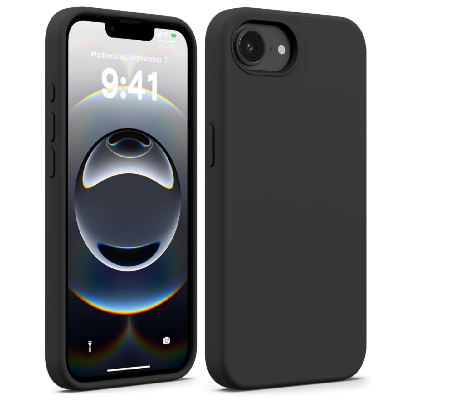 Carcasa Funda Para iPhone 16e/ 17e Silicona Negro-2
