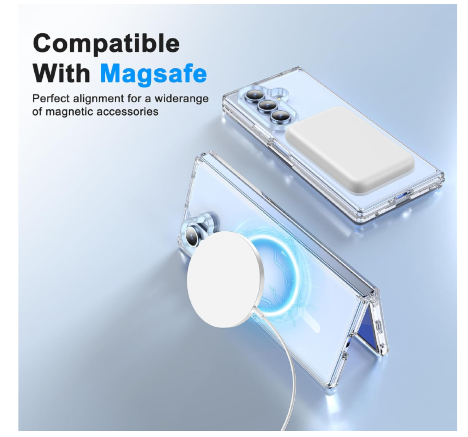 Carcasa Para Samsung Z Fold 7 Transparente MagSafe-2
