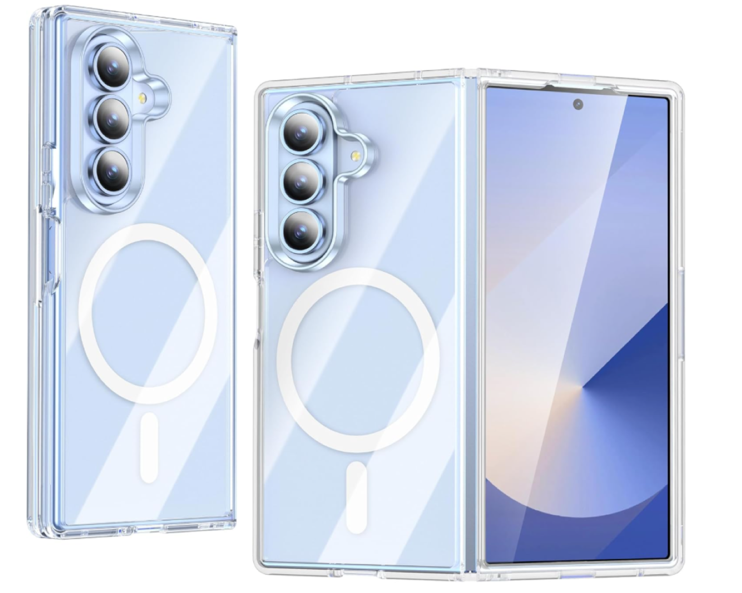 Carcasa Para Samsung Z Fold 7 Transparente MagSafe-8