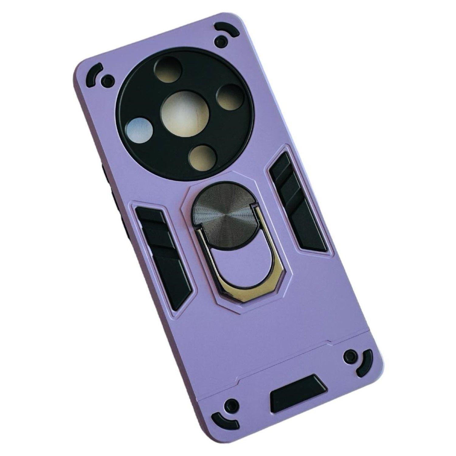 Carcasa Para Honor Magic6 Lite Anti Golpes Anillo Lila-0