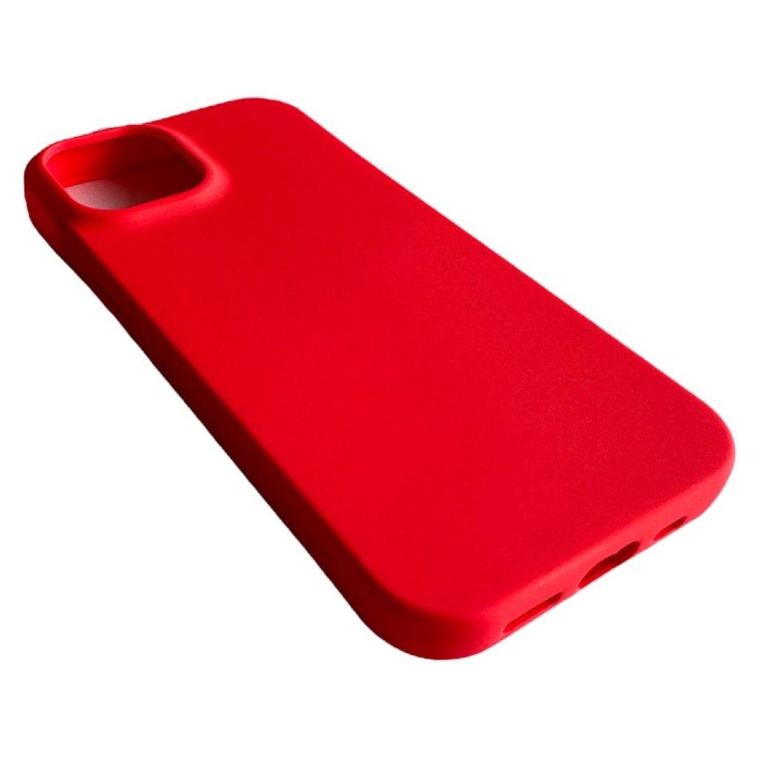 Carcasa Funda Para iPhone 15 Plus Silicona Color Rosa Chicle-2