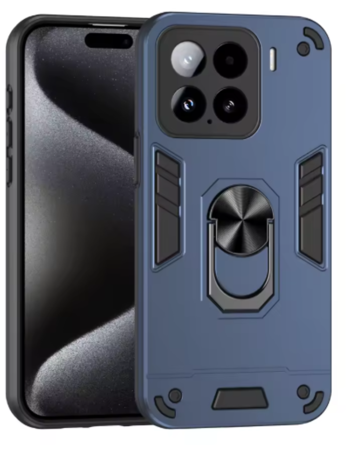 Carcasa Comparible Con Xiaomi 17T Pro 5g Anti Golpes Anillo Azul-3