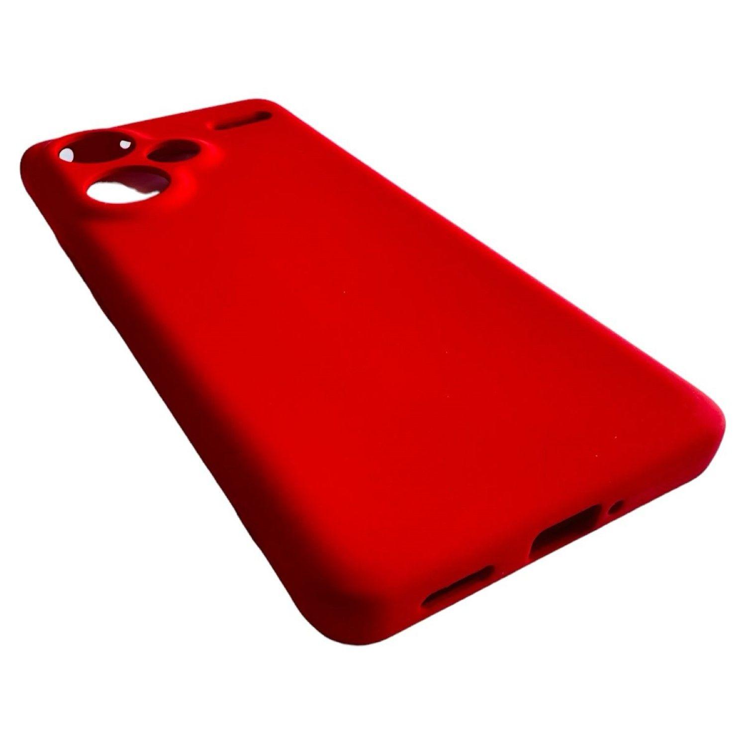 Carcasa Funda Para Xiaomi Redmi Note 13 Pro+ 5g Silicona Rojo-2