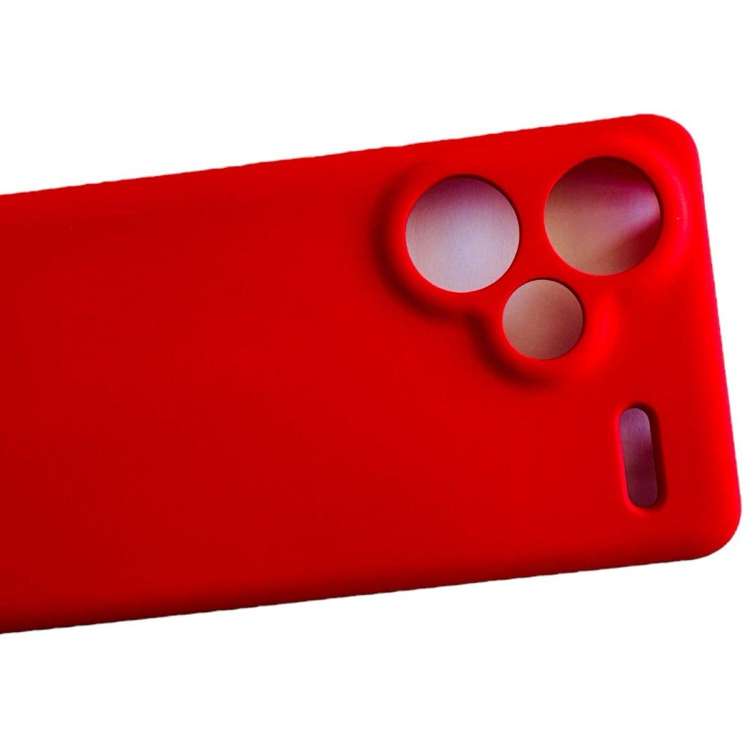 Carcasa Funda Para Xiaomi Redmi Note 13 Pro+ 5g Silicona Rojo-3