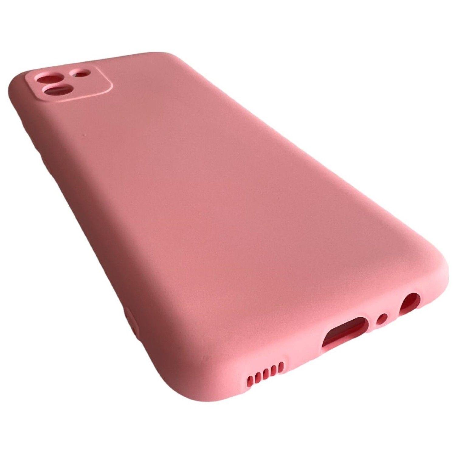 Carcasa Para Samsung A03 Normal Silicona Palo Rosa-3