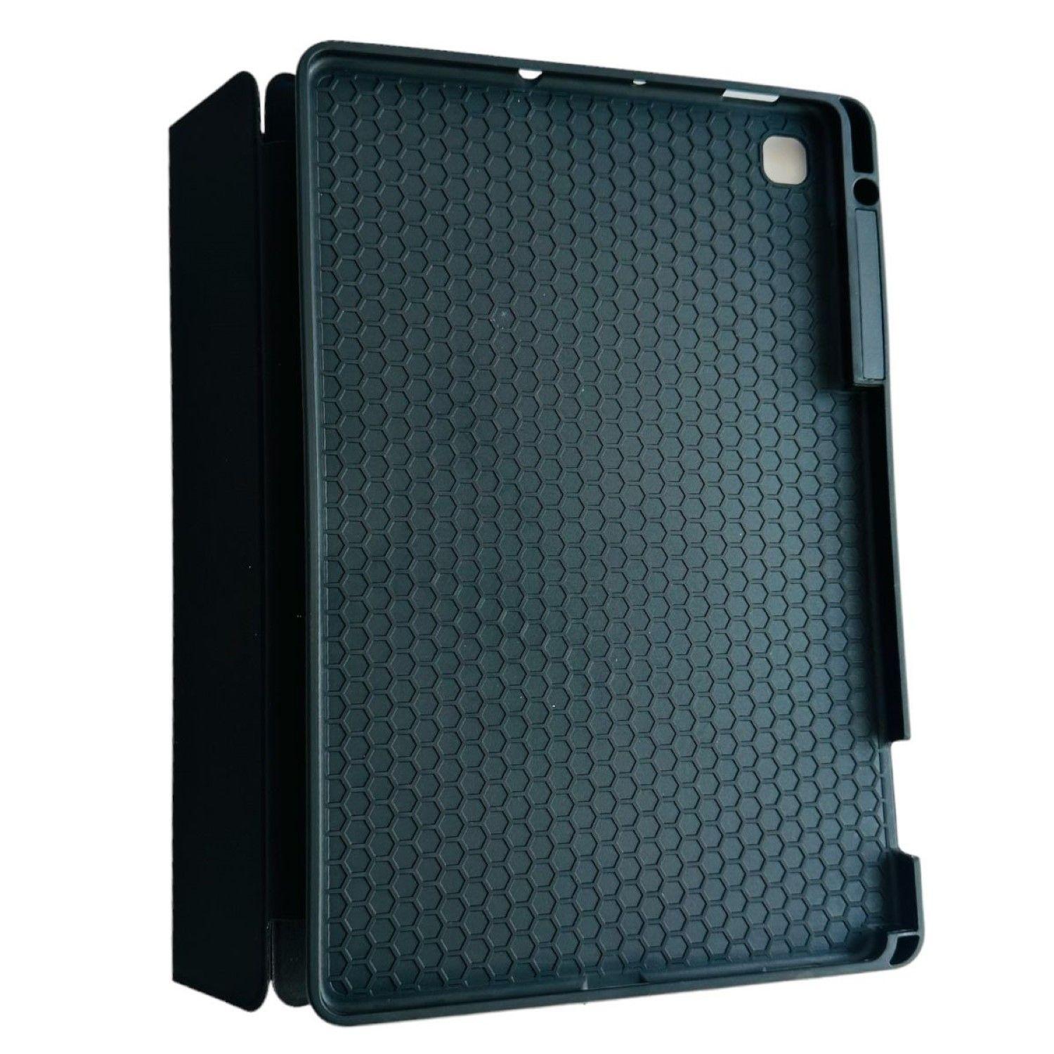 Funda Smart Cover Para Tablet Samsung S6 Lite Con Ranura Negro-4