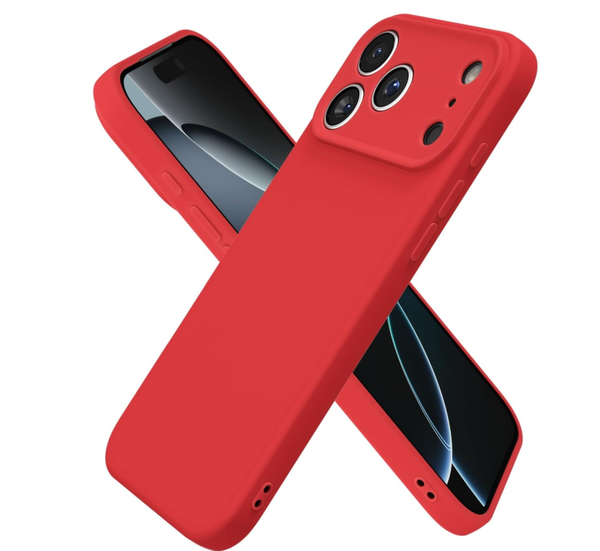 Carcasa Funda Para iPhone 17 Pro Max Silicona Rojo-2
