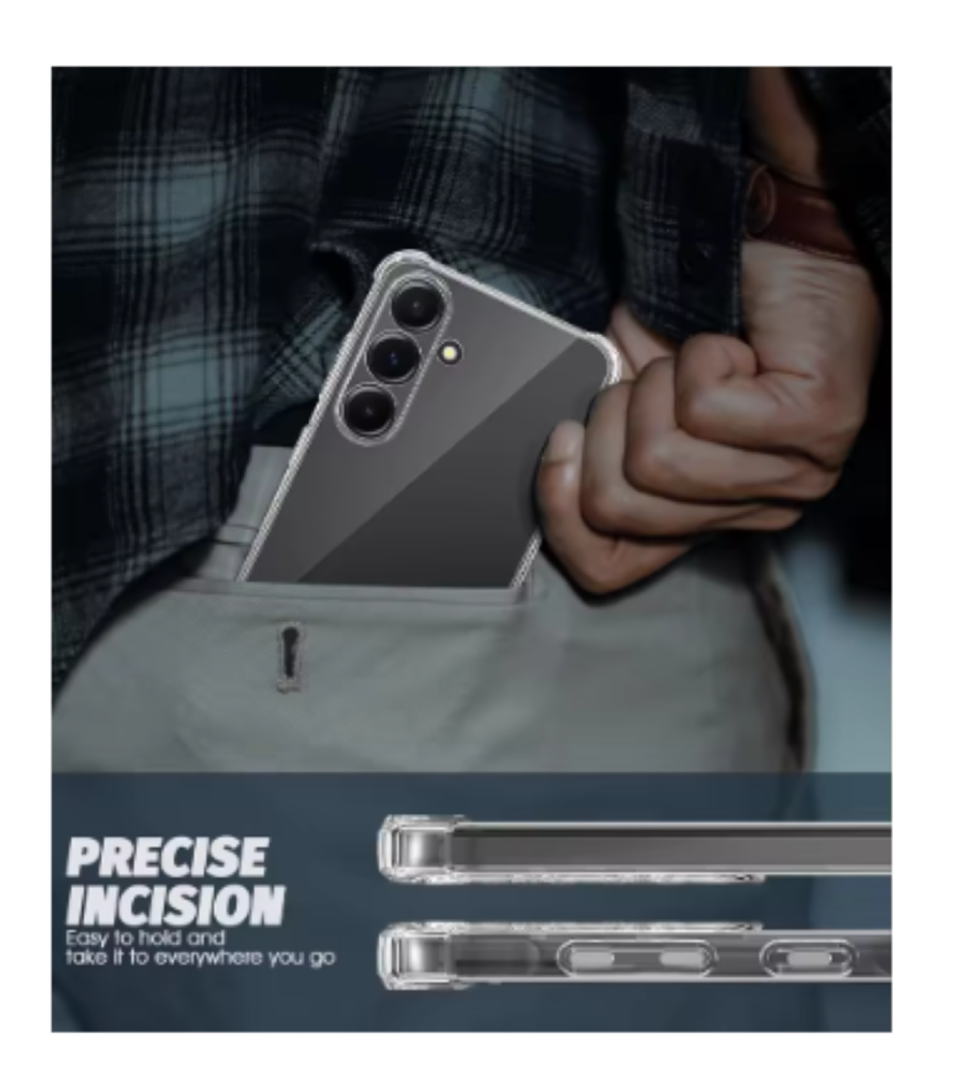 Carcasa Para Samsung S25 Plus Transparente Reforzada-2
