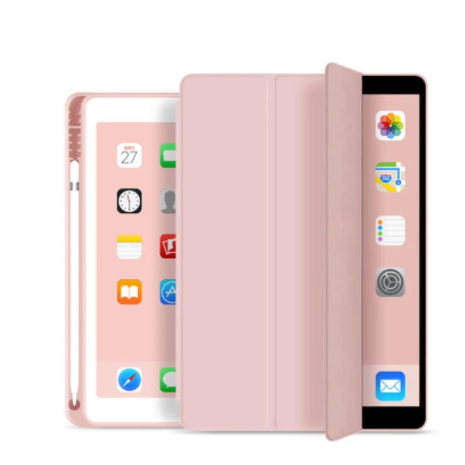 Carcasa Smart Cover Ranura Compatible Con Tablet Redmi Pad 2 11 Rosado-3