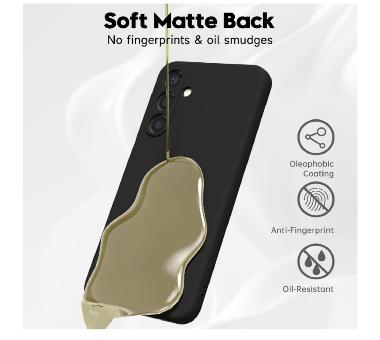 Carcasa Funda Para Samsung A17 5g Silicona Negro-5