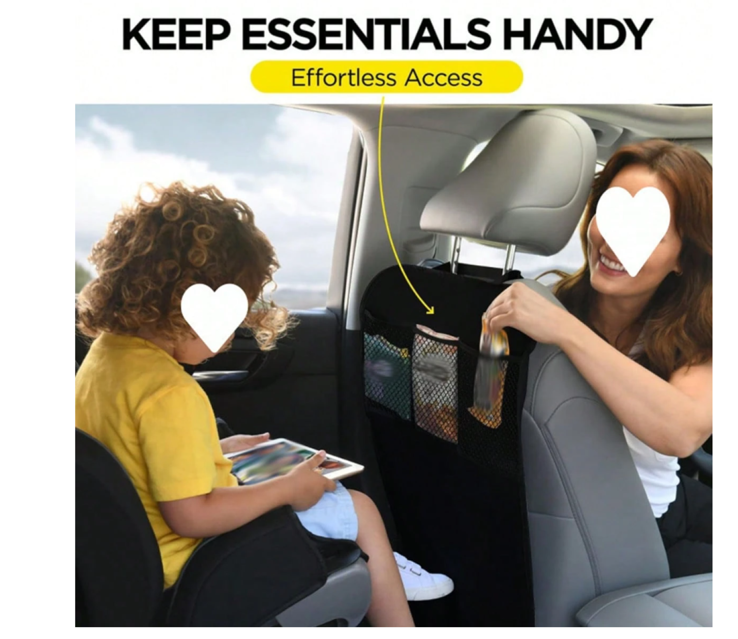 Protector Respaldo Asiento Auto Silla Bebe Soporte Tablet-3