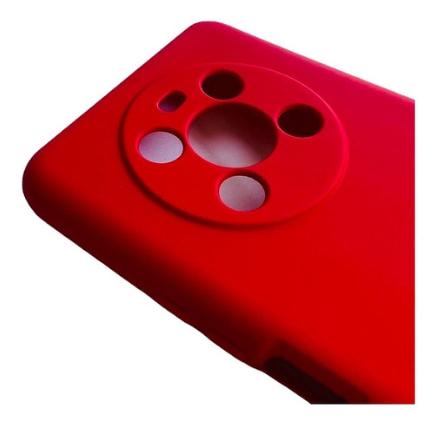 Carcasa Funda Para Honor X9 Silicona Rojo-2