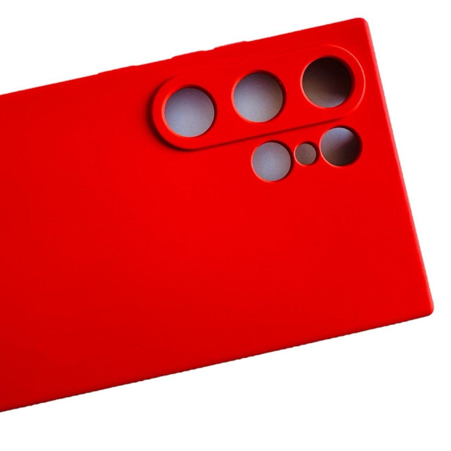 Carcasa Funda Para Samsung S24 Ultra Silicona Rojo-4