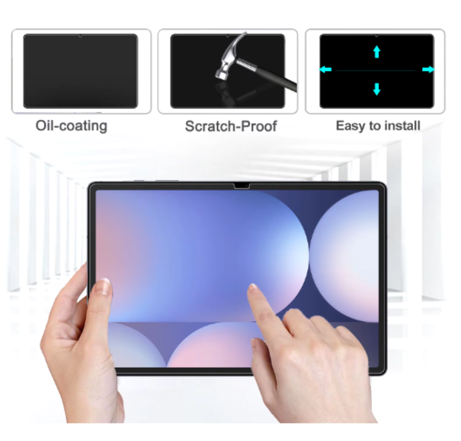 Mica Lámina De Vidrio Templado Para Samsung Tab S11 Ultra-3