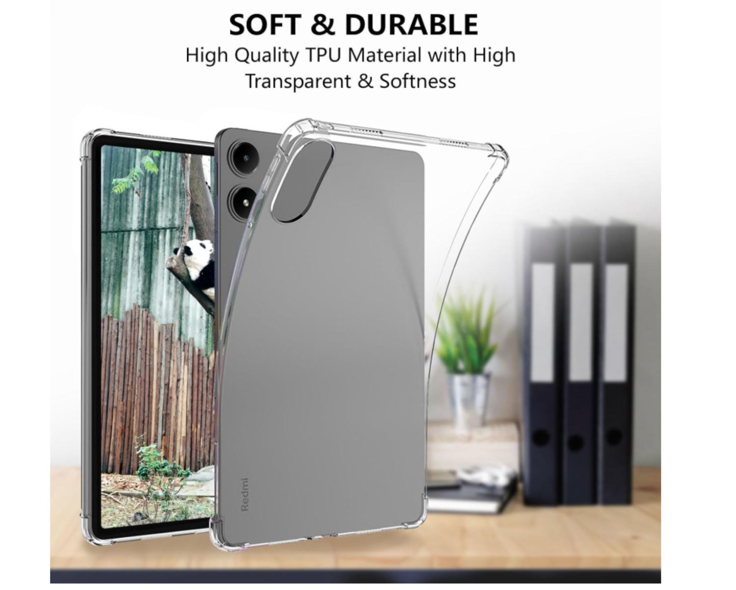 Carcasa Transparente Reforzada Para Tablet Pad Pro 12.1 2024-5