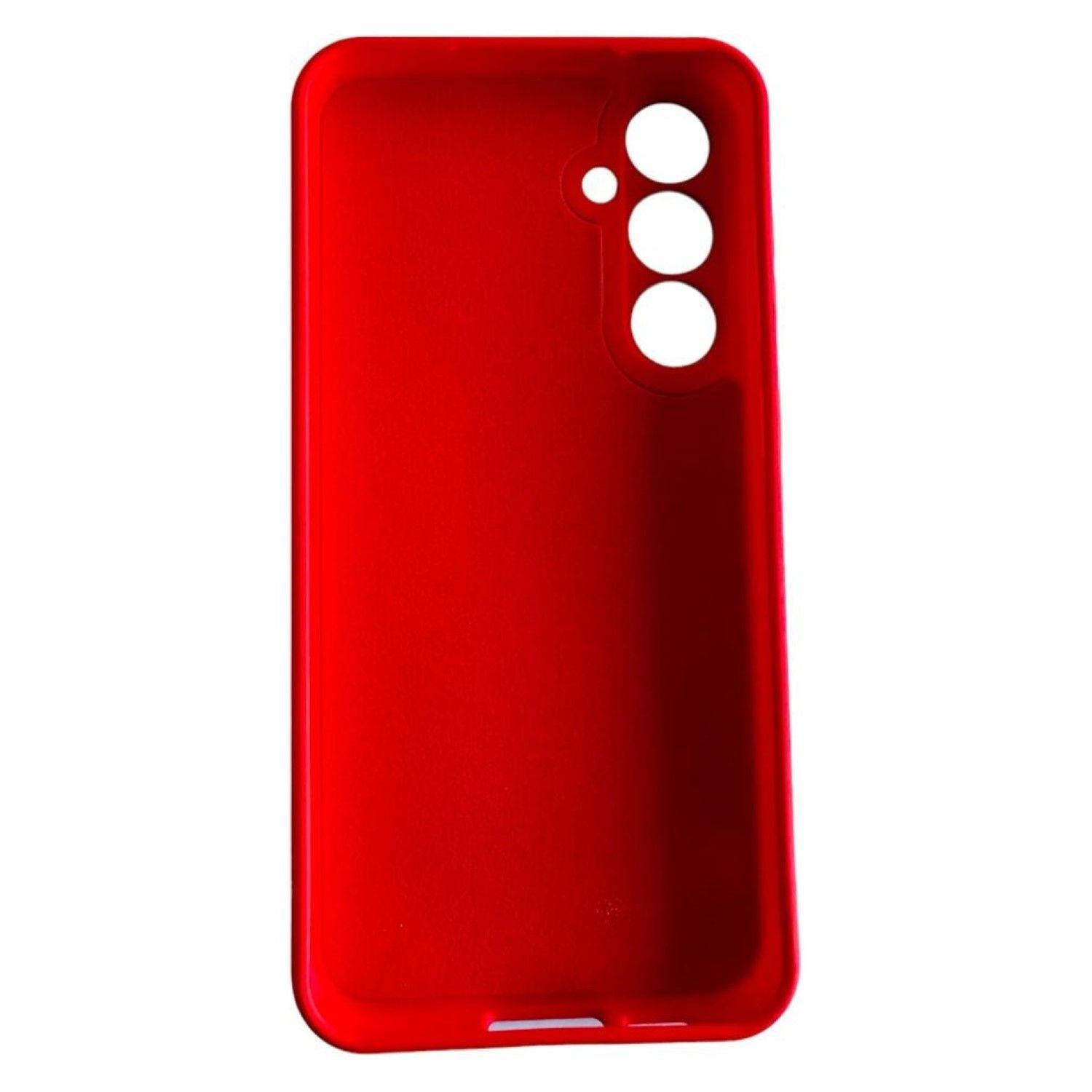 Carcasa Funda Para Samsung S24 Fe Silicona Rojo-2