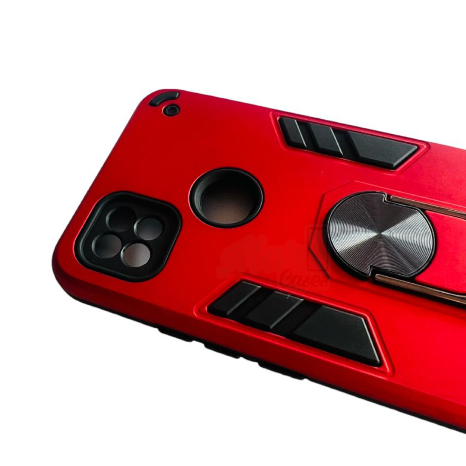 Carcasa Para Xiaomi Redmi 10a Anti Golpes Anillo Rojo-1