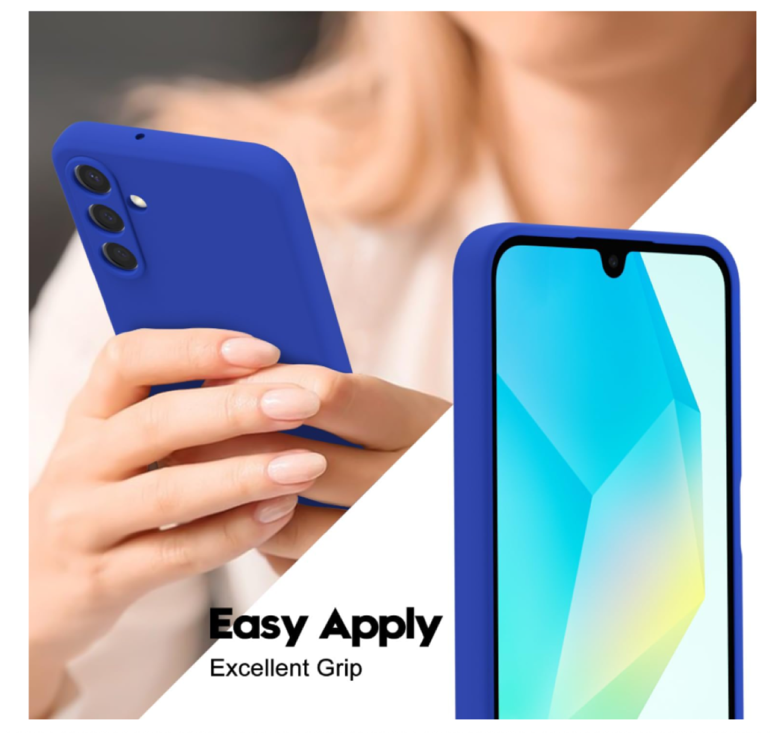 Carcasa Funda Para Samsung A56 5g Silicona Azul-3