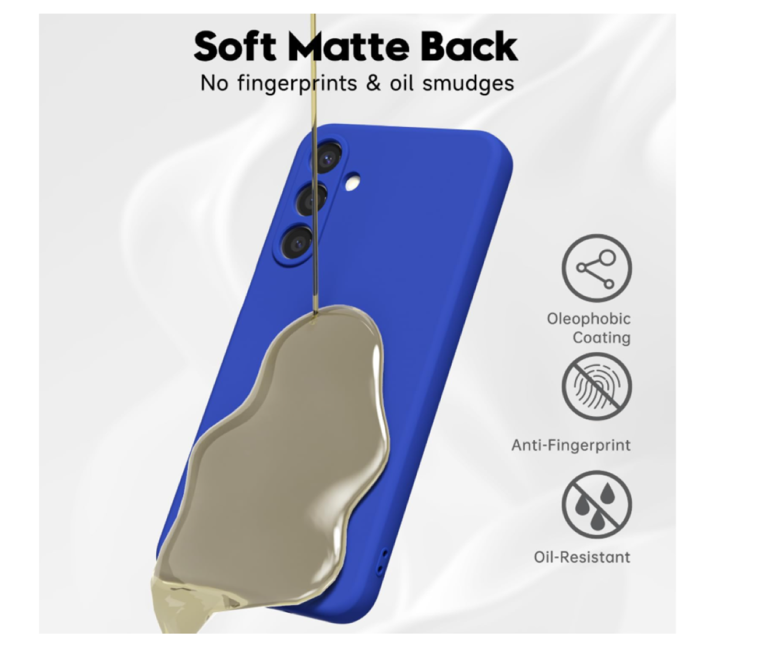 Carcasa Funda Para Samsung A56 5g Silicona Azul-4