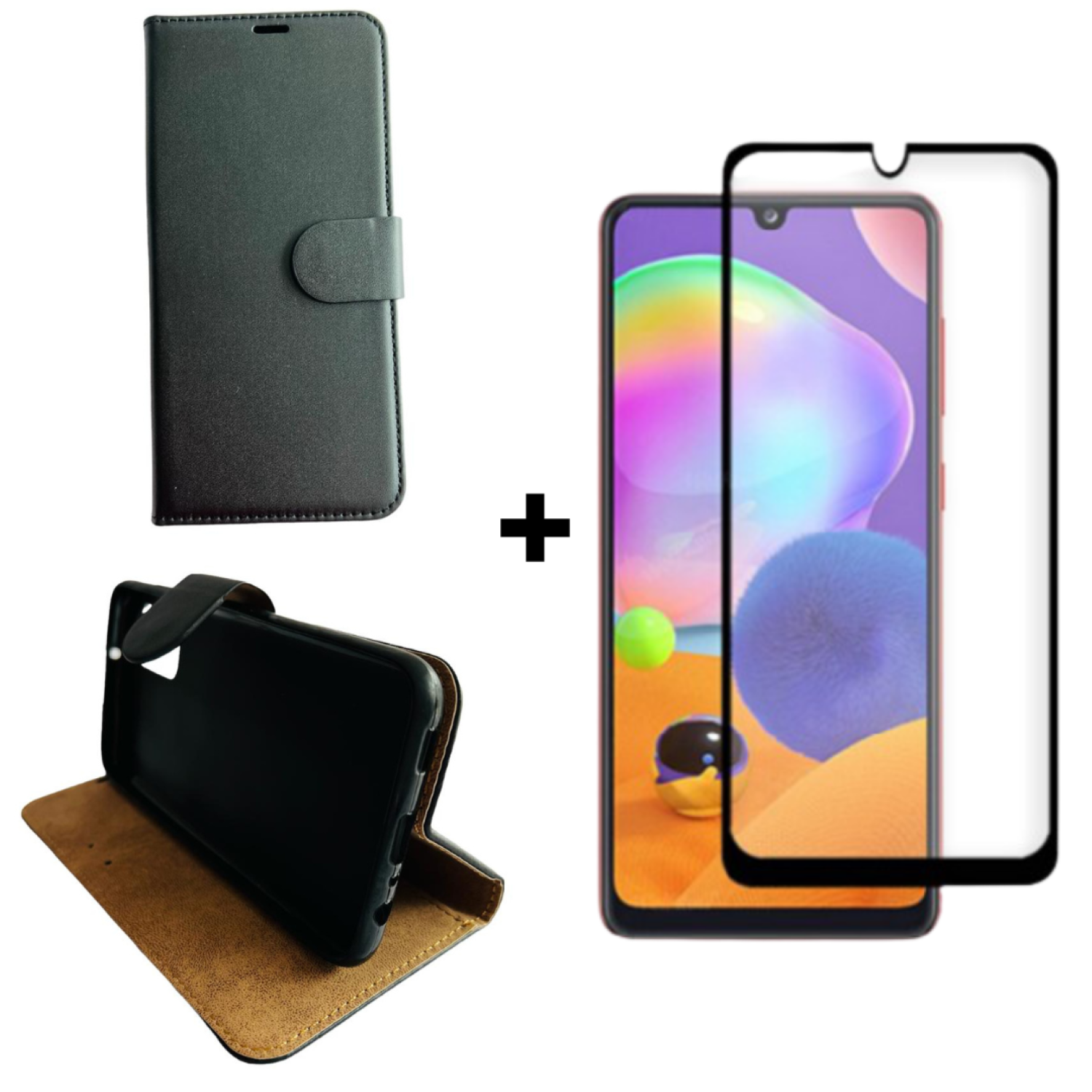 Carcasa Para Samsung A03s Flip Cover Agenda + Mica Lámina-4