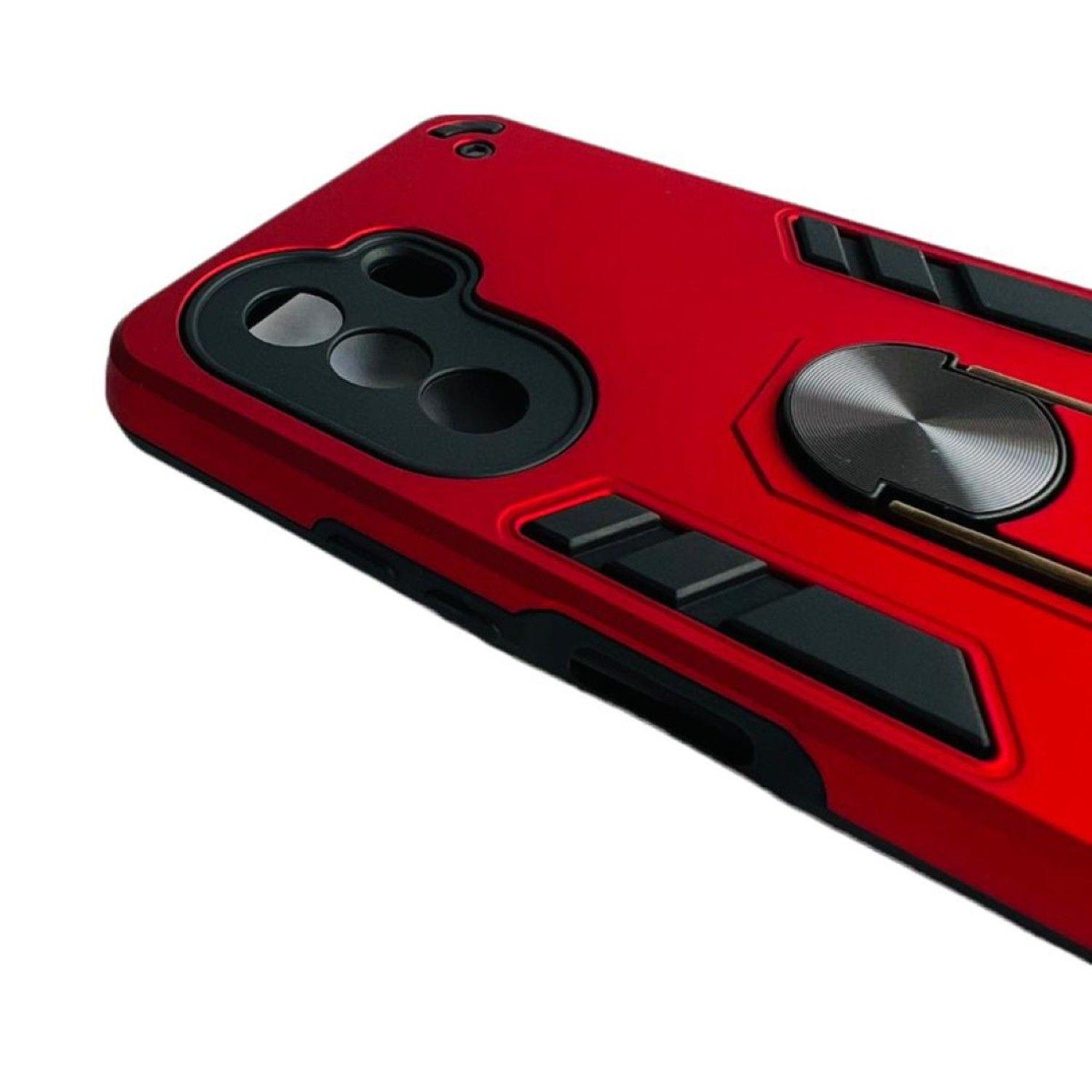 Carcasa Para Huawei Nova Y70 Anti Golpes Anillo Rojo-5