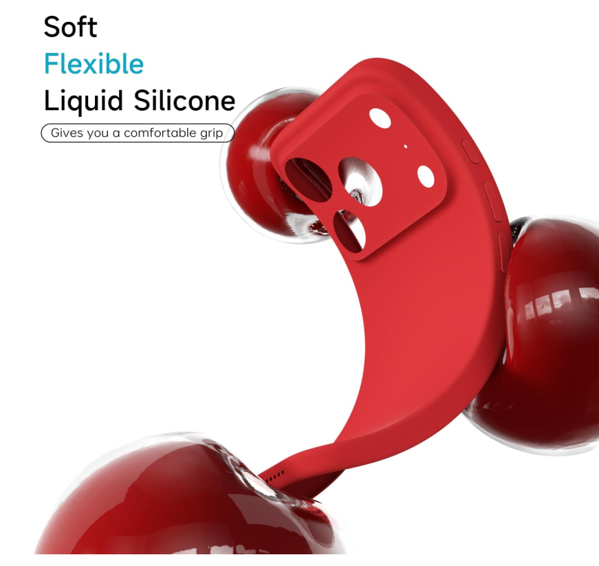 Carcasa Funda Para iPhone 17 Pro Silicona Rojo-3