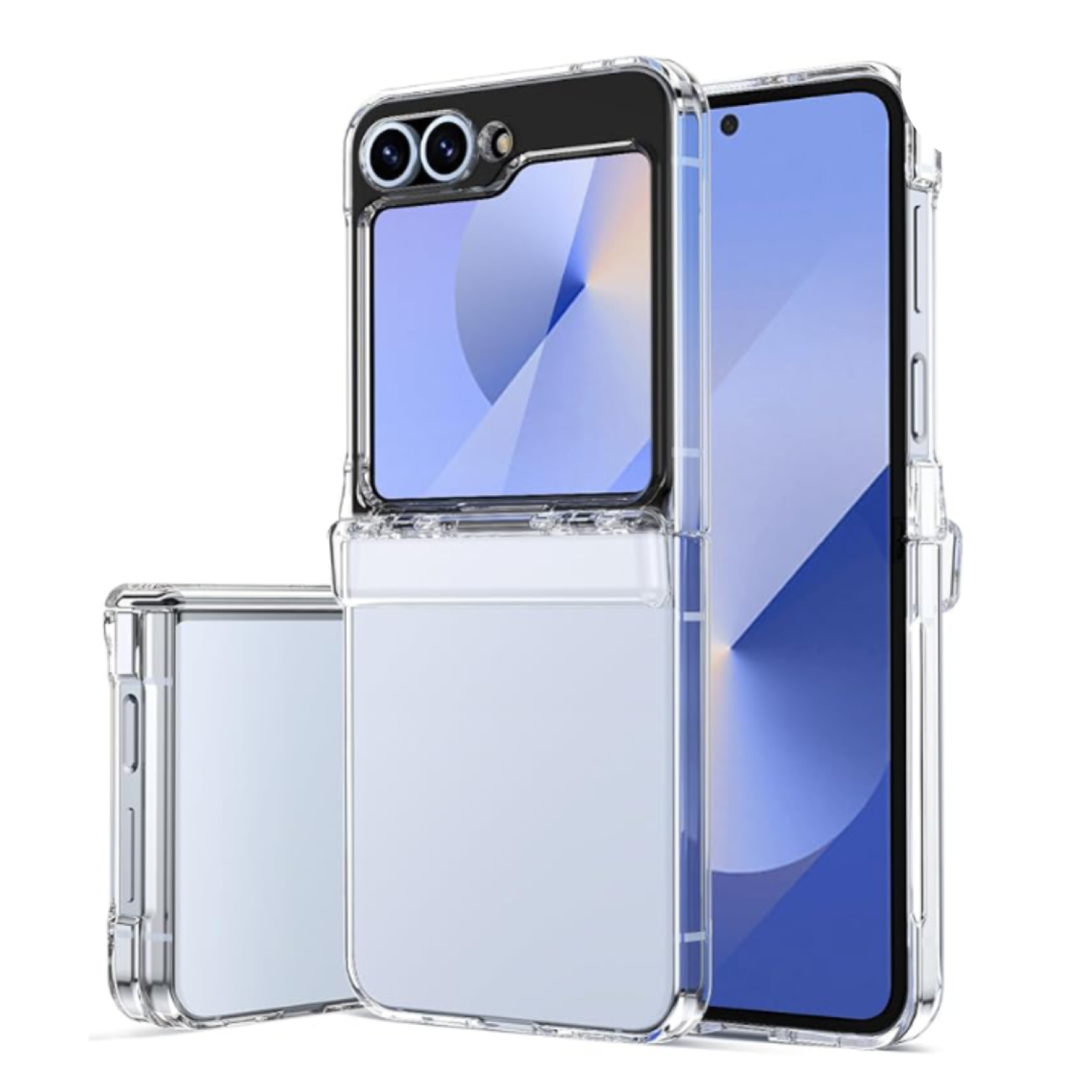 Carcasa Para Samsung Z Flip 6 Transparente Con Bisagra-0