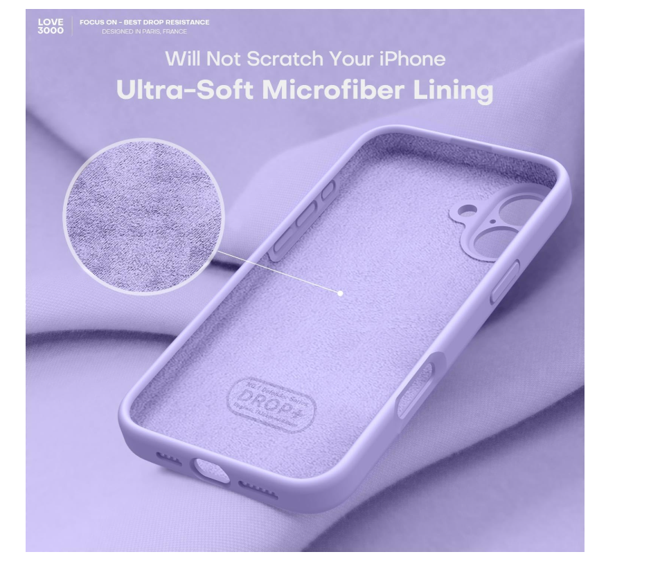 Carcasa Funda Para iPhone 17 Silicona Violeta-2