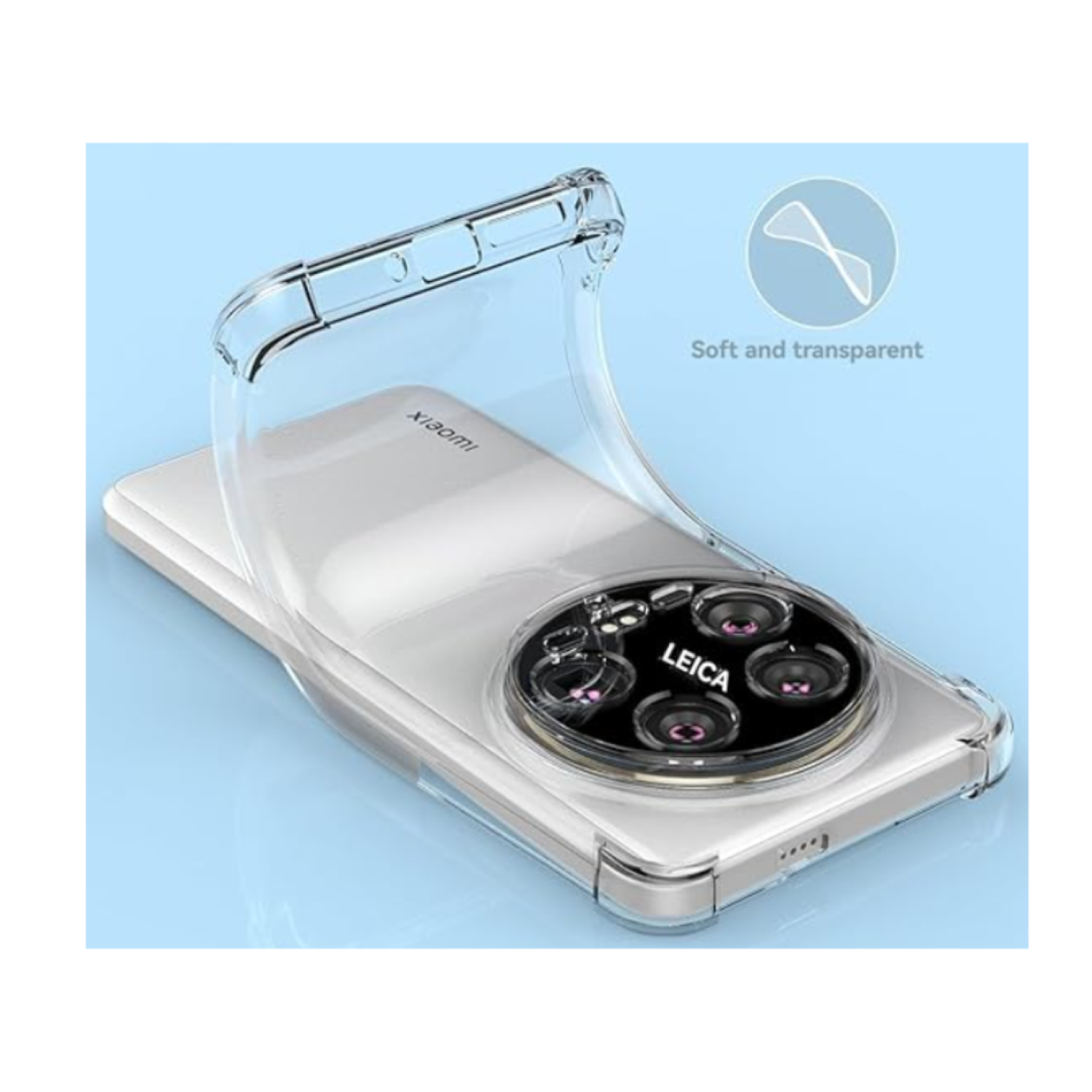 Carcasa Funda Para Xiaomi 14 Ultra 5g Transparente Reforzada-2