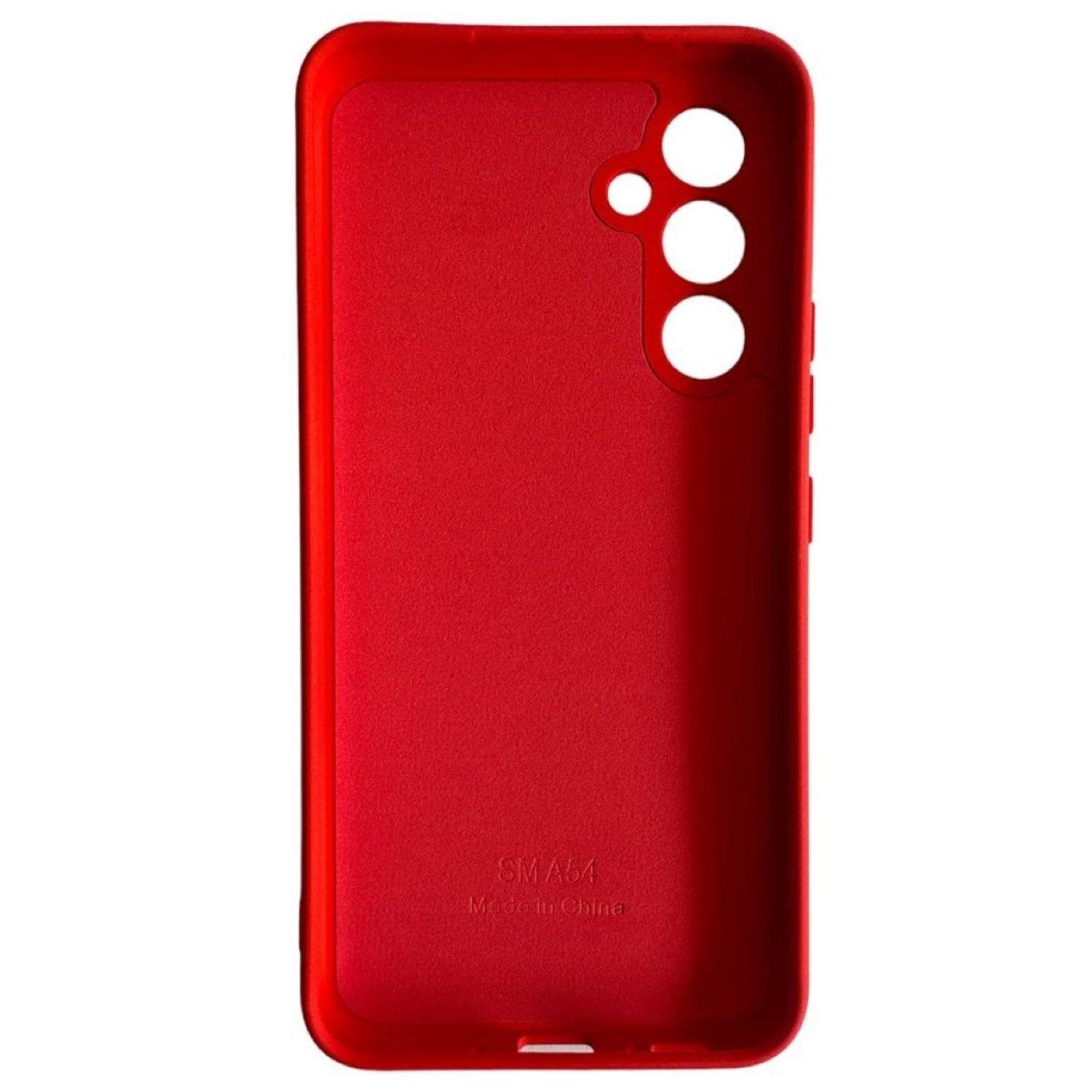 Carcasa Para Samsung A54 5g Silicona Rojo-2