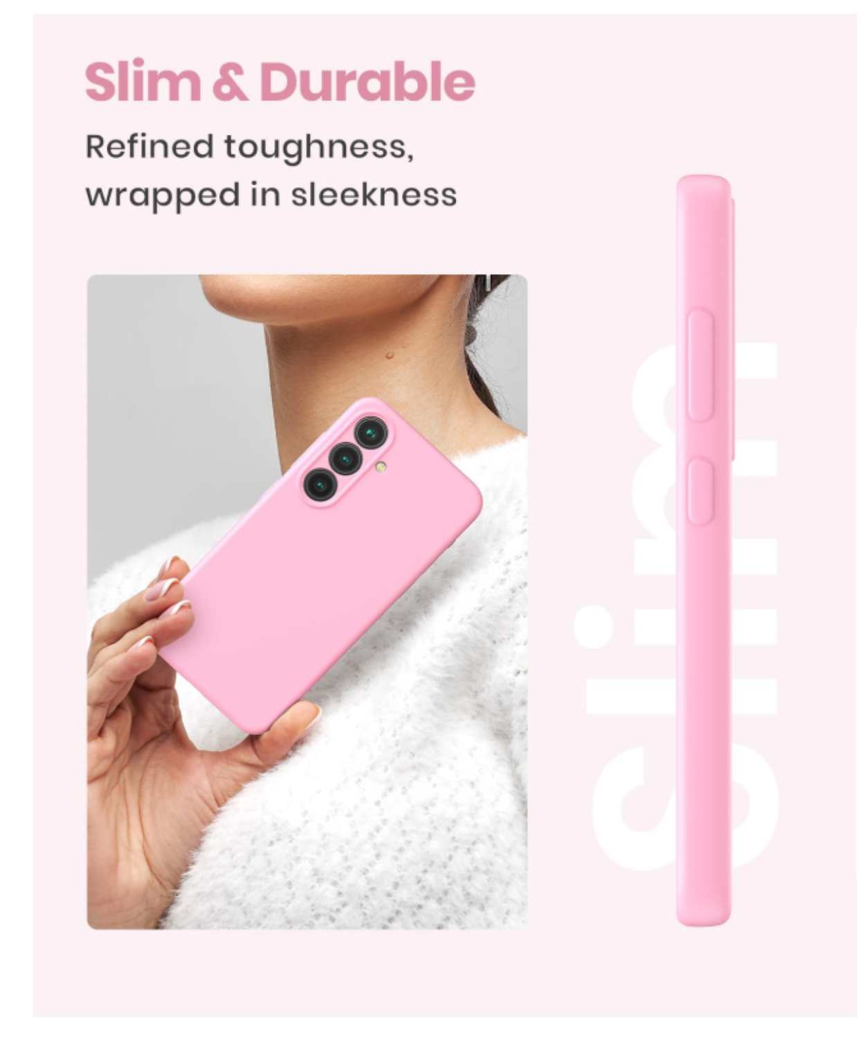 Carcasa Funda Para Samsung S26 Silicona Rosado-2